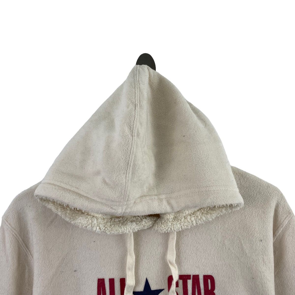 Converse CONVERSE ALL STAR Embroidered Logo Fleece Beige Hoodie Size US S / EU 44-46 / 1 - 2 Thumbnail