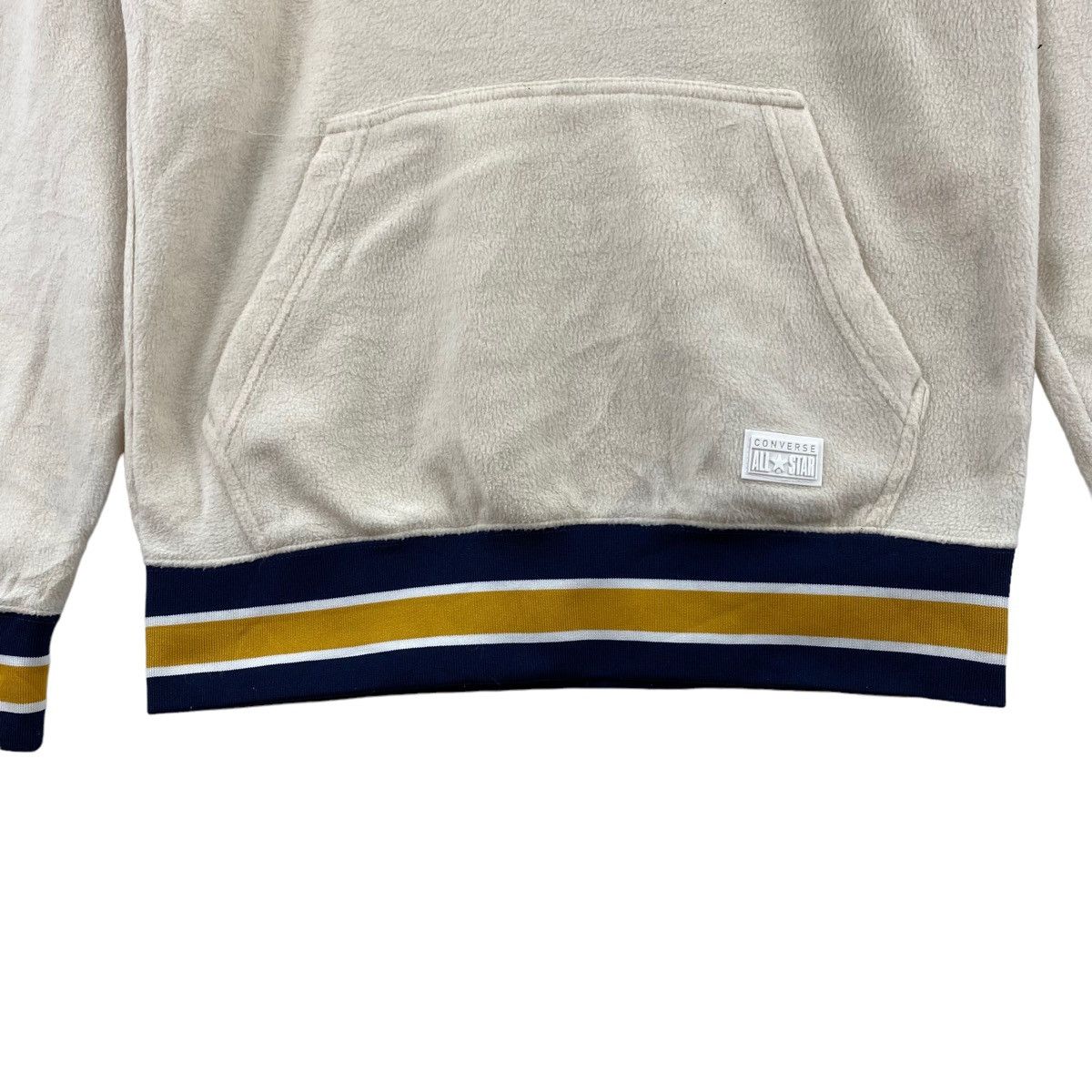 Converse CONVERSE ALL STAR Embroidered Logo Fleece Beige Hoodie Size US S / EU 44-46 / 1 - 3 Thumbnail