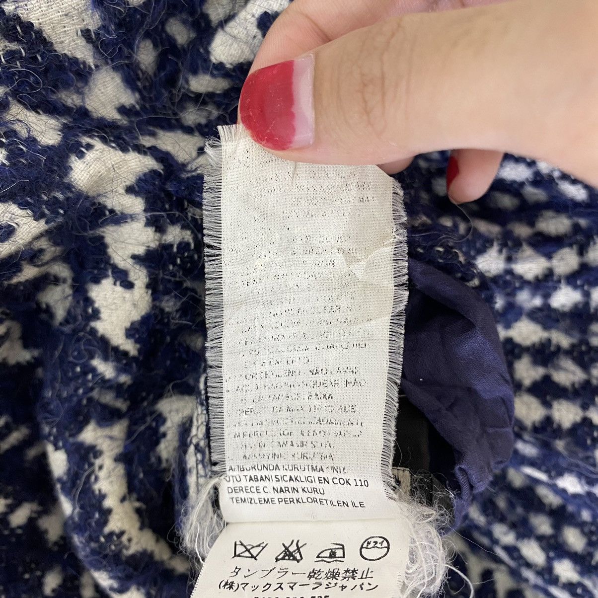 Max Mara WEEKEND By MAX MARA Italy Designer Check Knitwear Hooded Size L / US 10 / IT 46 - 5 Thumbnail