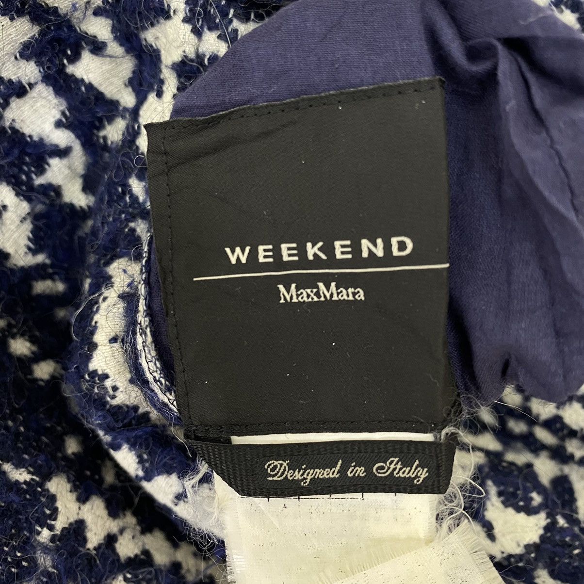 Max Mara WEEKEND By MAX MARA Italy Designer Check Knitwear Hooded Size L / US 10 / IT 46 - 4 Thumbnail