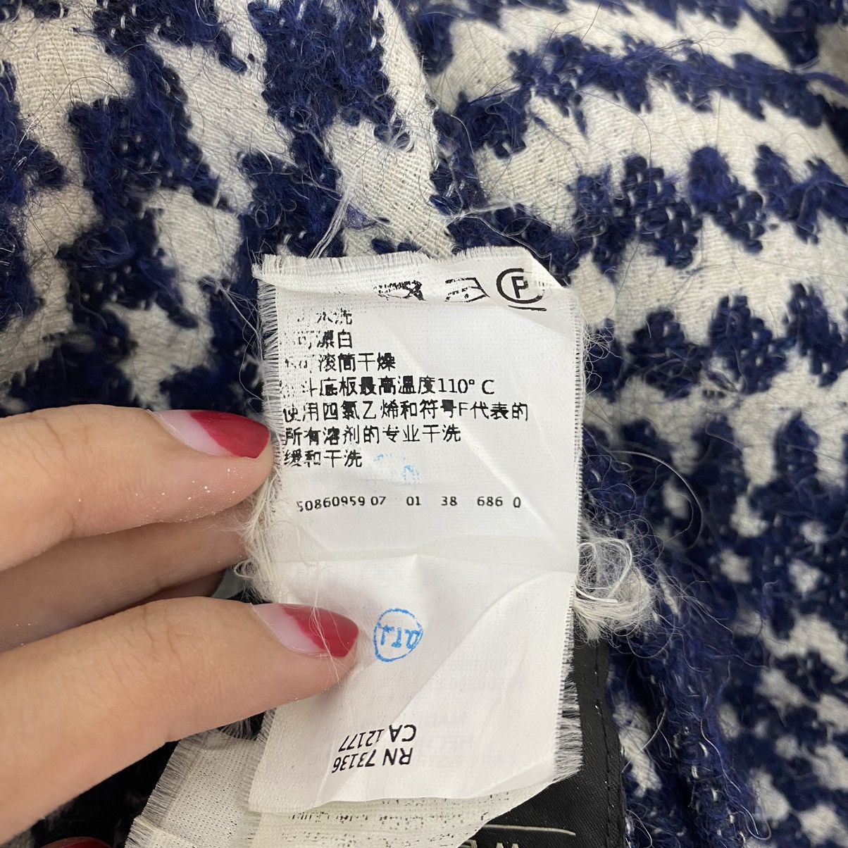Max Mara WEEKEND By MAX MARA Italy Designer Check Knitwear Hooded Size L / US 10 / IT 46 - 7 Thumbnail