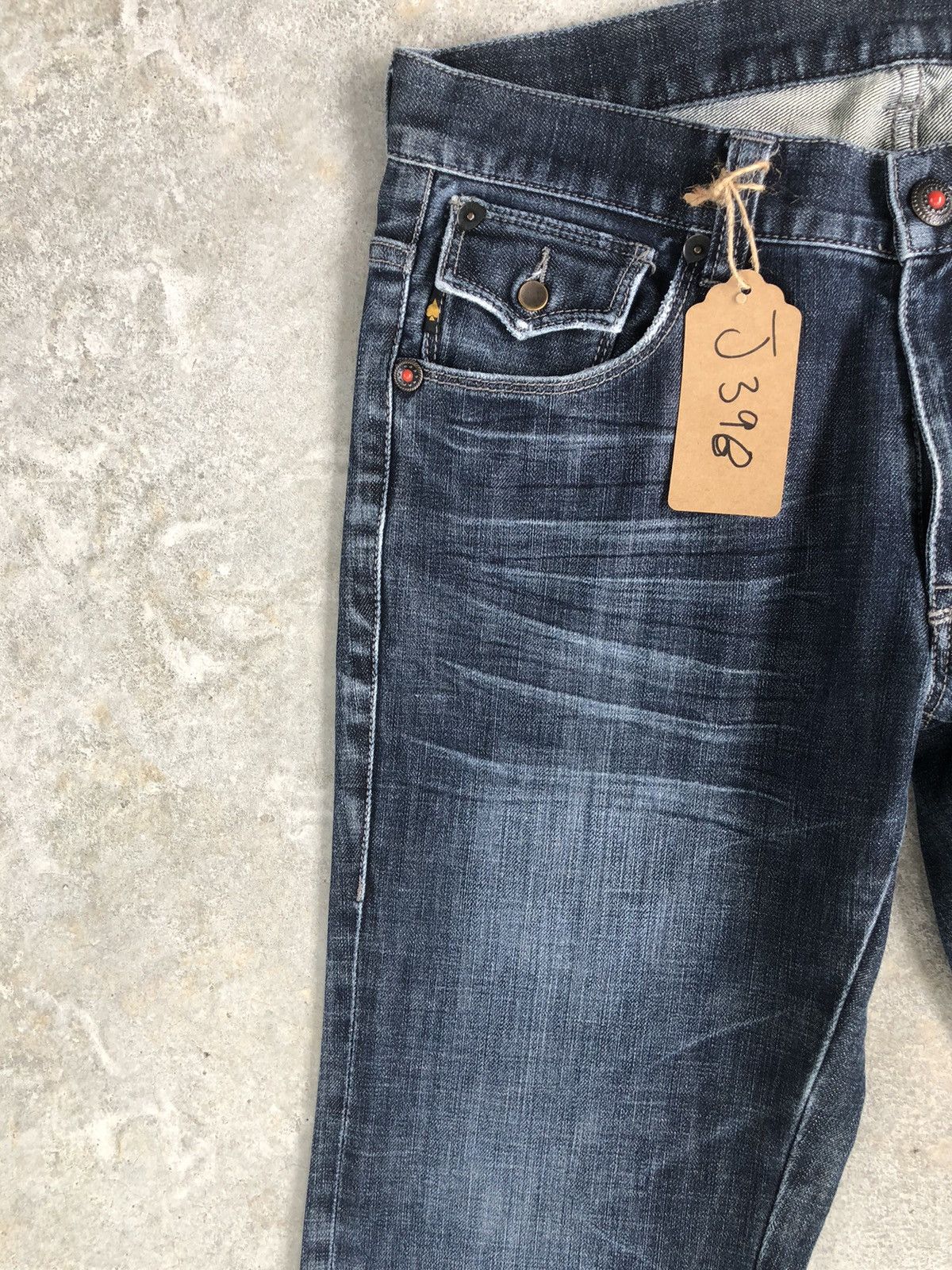291295=Homme Big logo 291295 Homme Embroidered Jeans Distressed Jeans Size US 32 / EU 48 - 4 Thumbnail