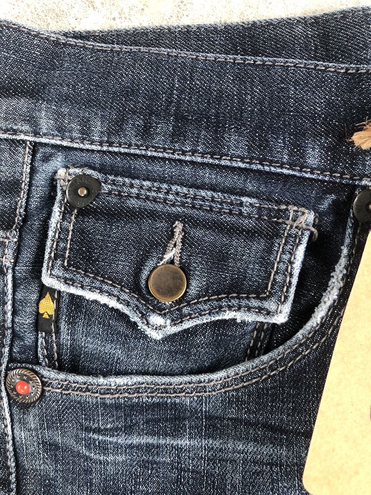 291295=Homme Big logo 291295 Homme Embroidered Jeans Distressed Jeans Size US 32 / EU 48 - 13 Thumbnail