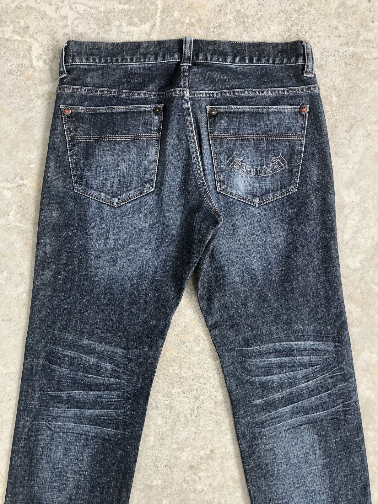 291295=Homme Big logo 291295 Homme Embroidered Jeans Distressed Jeans Size US 32 / EU 48 - 8 Thumbnail