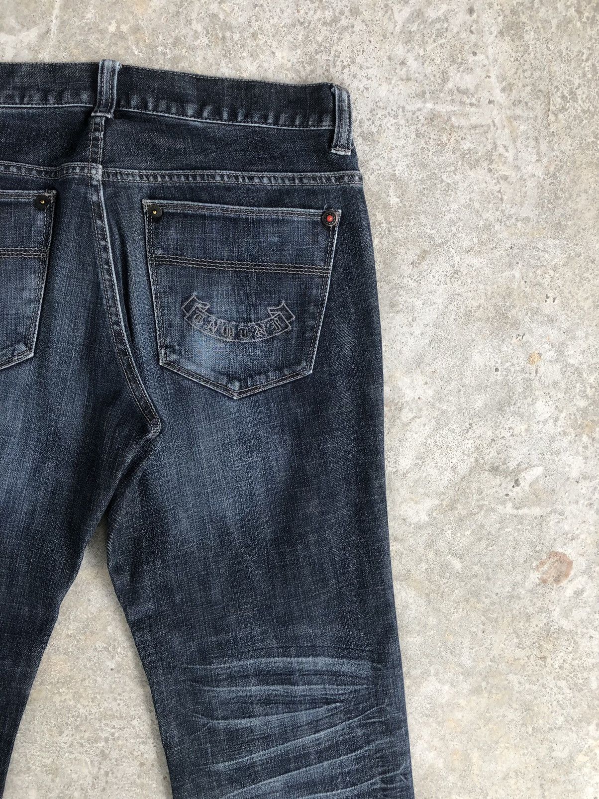 291295=Homme Big logo 291295 Homme Embroidered Jeans Distressed Jeans Size US 32 / EU 48 - 10 Thumbnail