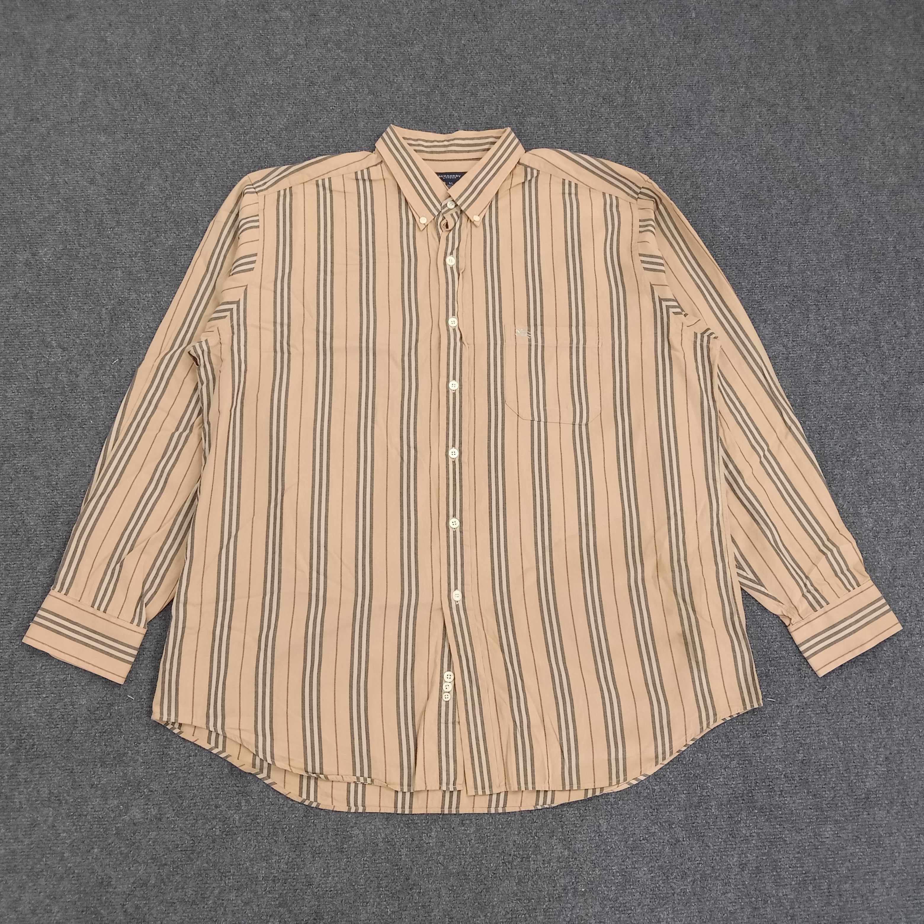 Vintage Burberry London Stripes Design Shirt