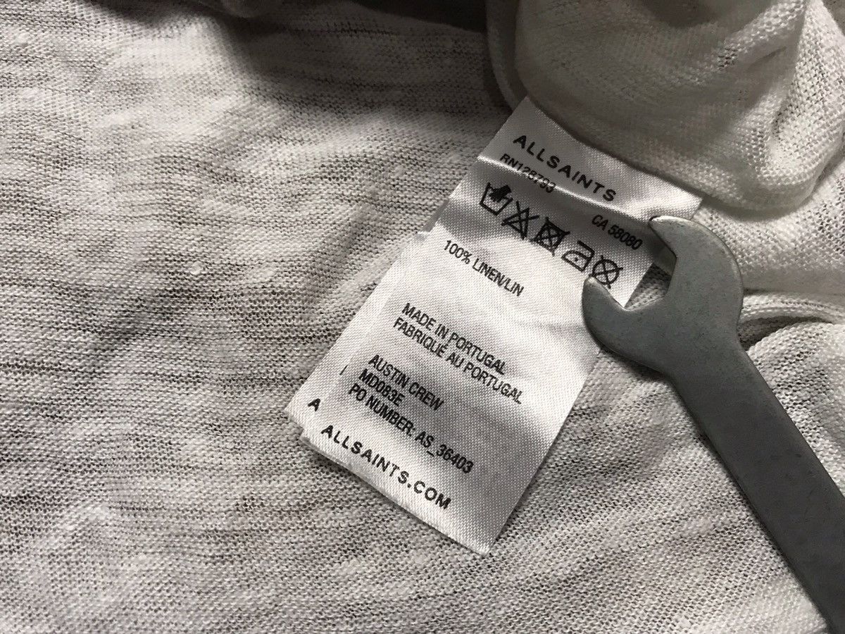 Allsaints Allsaints Austin Crew linen t-shirt Size US M / EU 48-50 / 2 - 10 Thumbnail