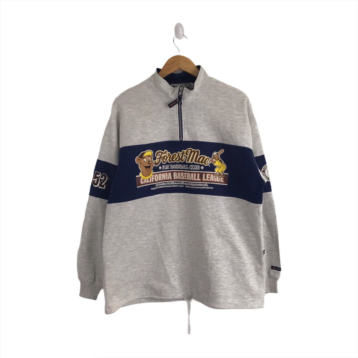 American Apparel Forest Mac California Baseball Club Sweatshirt Size US XL / EU 56 / 4 - 1 Thumbnail