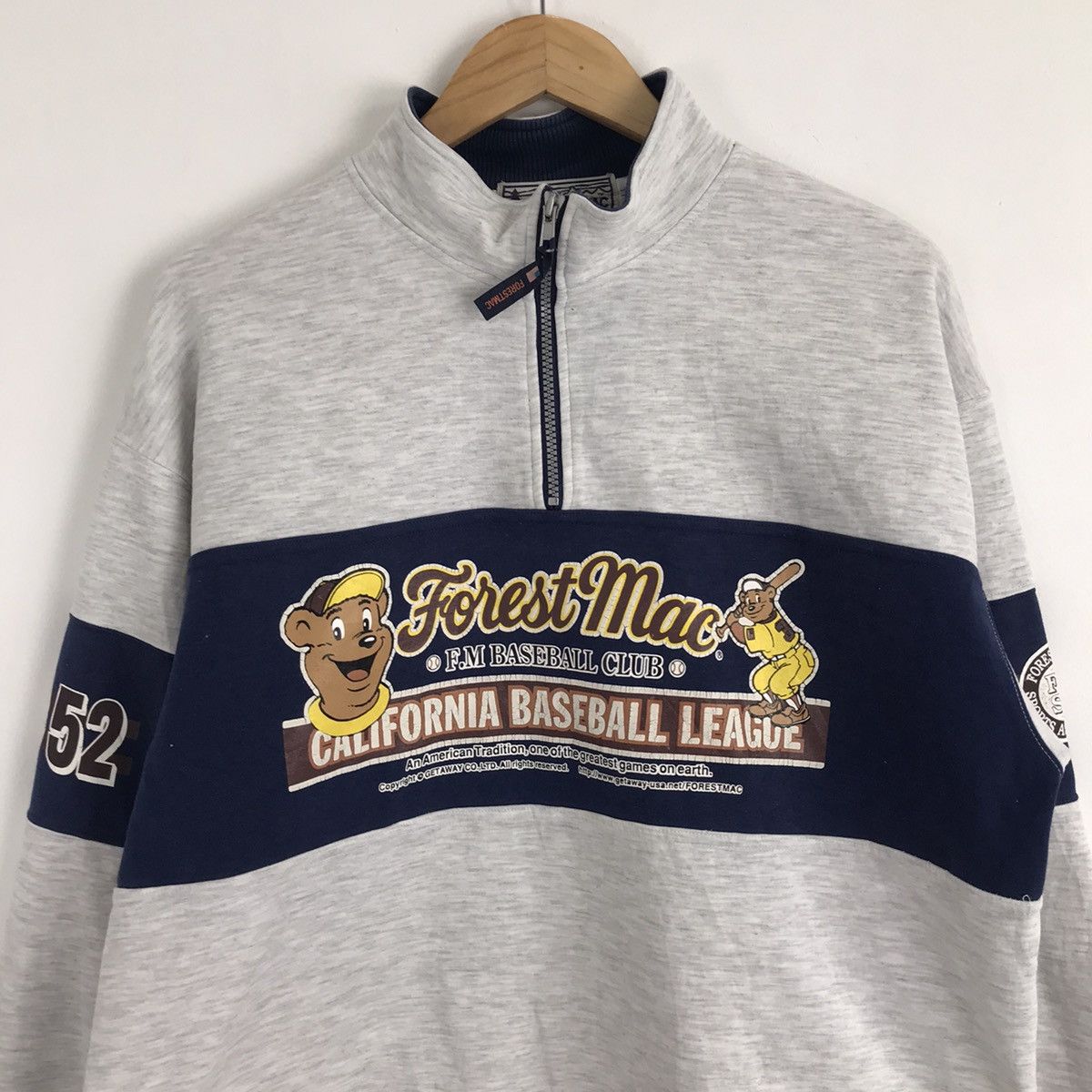 American Apparel Forest Mac California Baseball Club Sweatshirt Size US XL / EU 56 / 4 - 2 Thumbnail