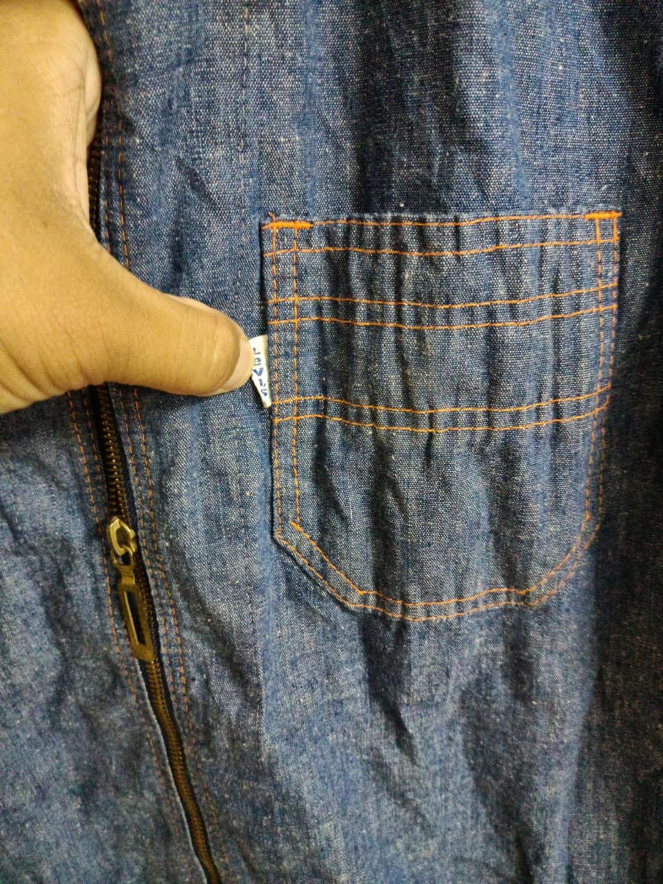 Levi's × Vintage Vintage Levis zipper pocket shirt Size US L / EU 52-54 / 3 - 6 Thumbnail