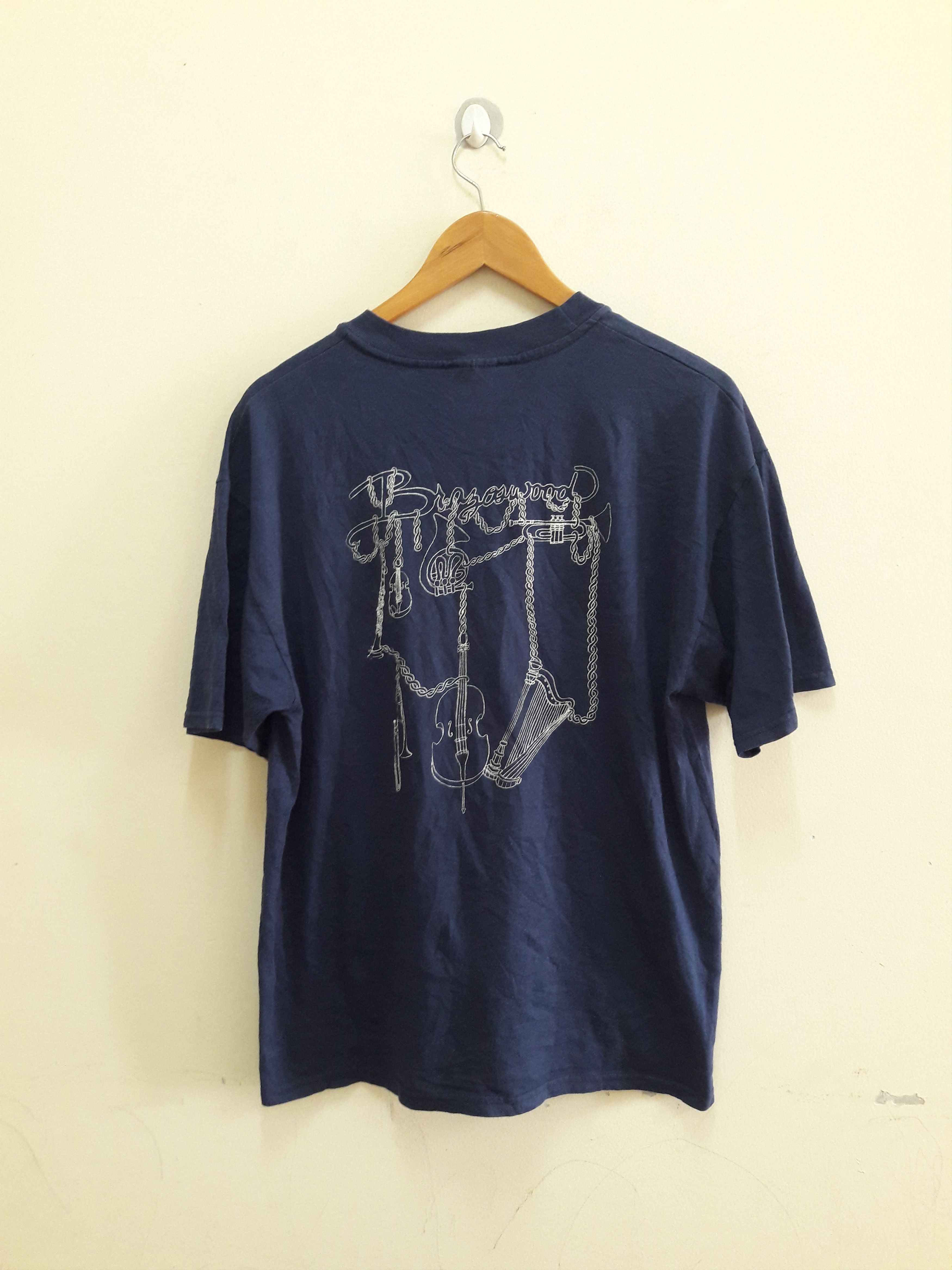 image of Band Tees x Hanes Vintage Brazoswood Orchestra Jazz T-Shirt in Black, Men's (Size Large)
