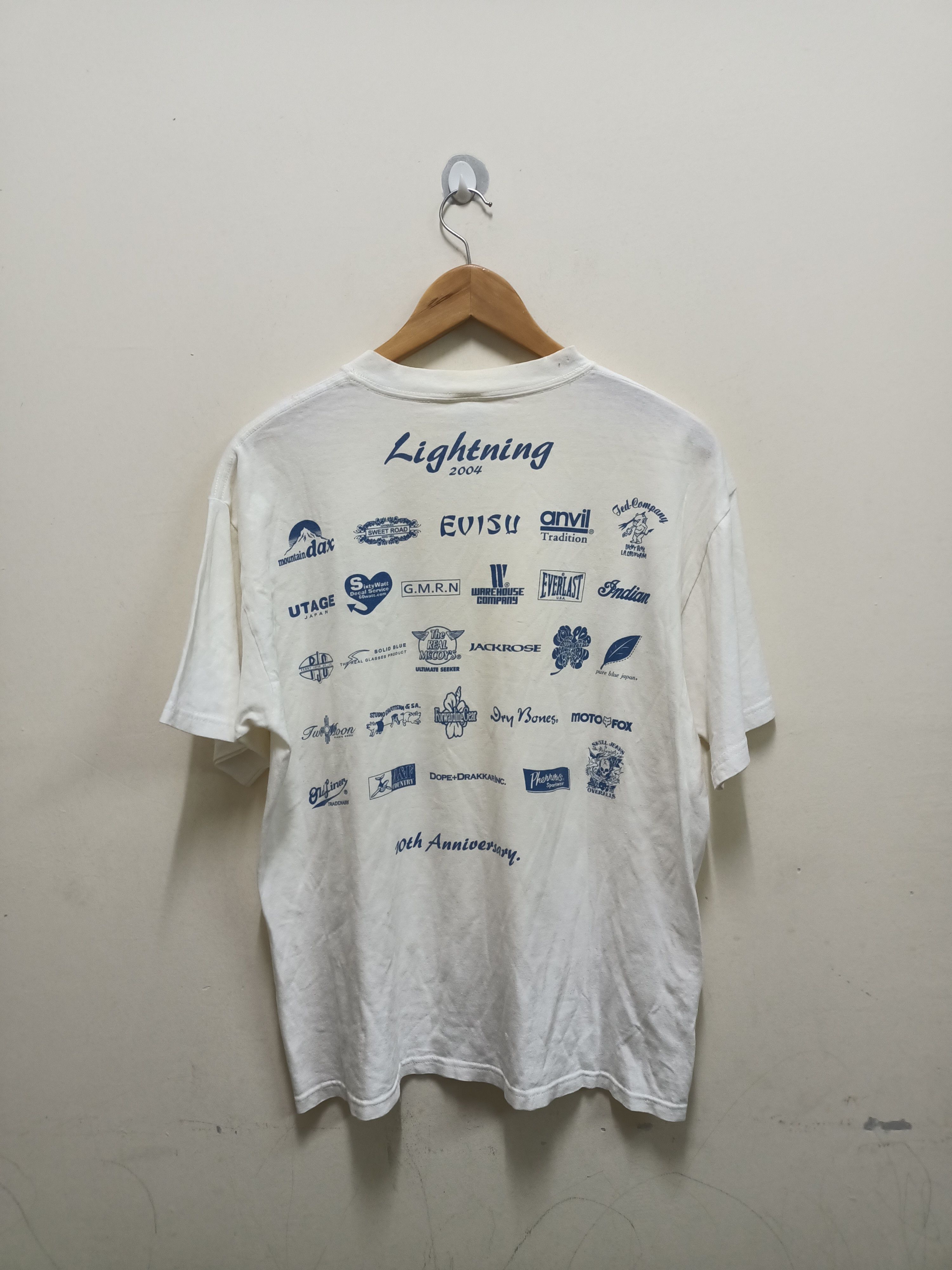 Anvil Lightning Magazine Japan 2004 10th Anniversary t-shirt Size US M / EU 48-50 / 2 - 2 Thumbnail