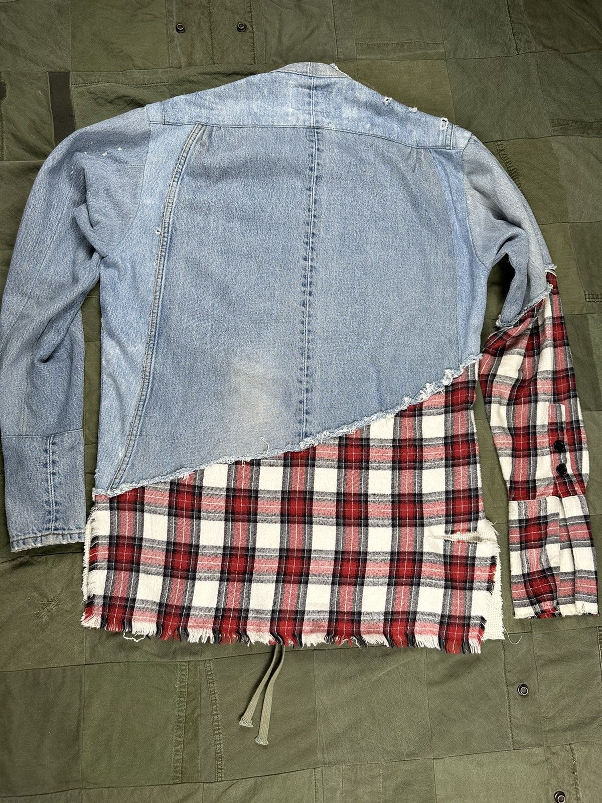 Greg Lauren Denim / Plaid Jacket Size US M / EU 48-50 / 2 - 2 Thumbnail