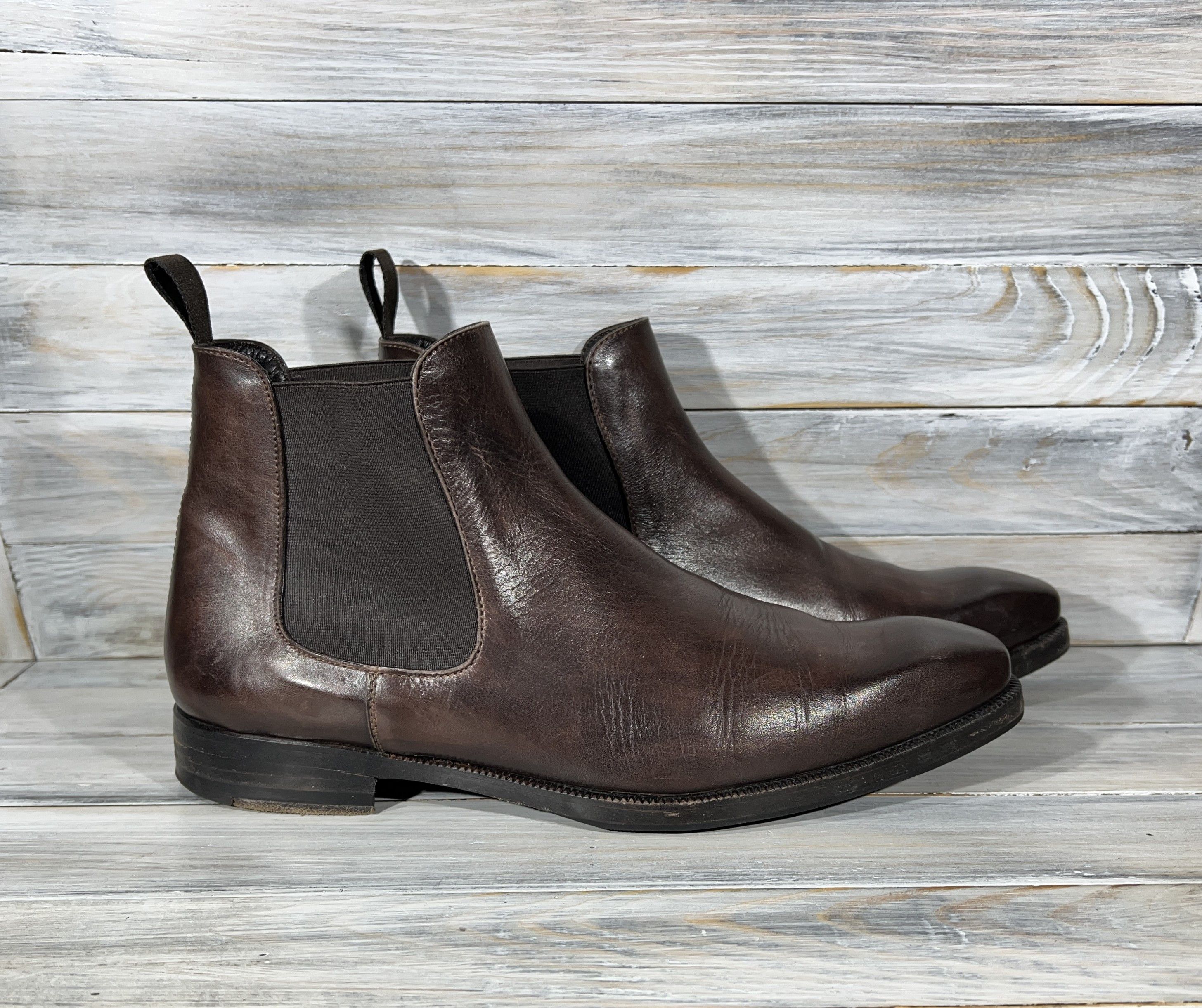 Leather Di Mella Napoli Mens Chelsea Leather Boots Casual Shoes | Grailed