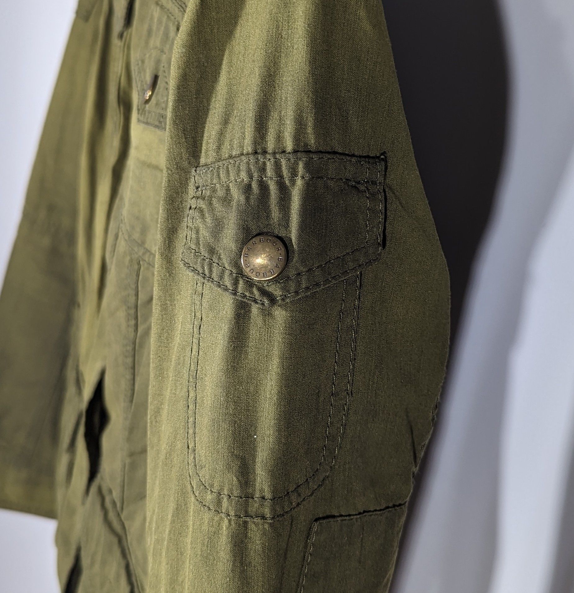 Barbour Barbour Churchill Wax Jacket Women's OliveGreen EnglandStyle Size S / US 4 / IT 40 - 6 Thumbnail