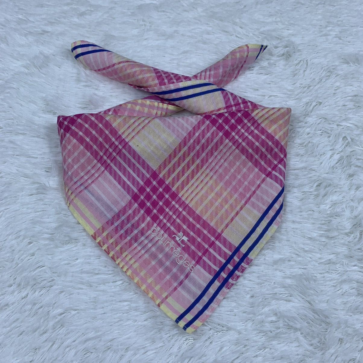 Courreges × Vintage COURREGES pocket square handkerchief handky Size ONE SIZE - 1 Thumbnail