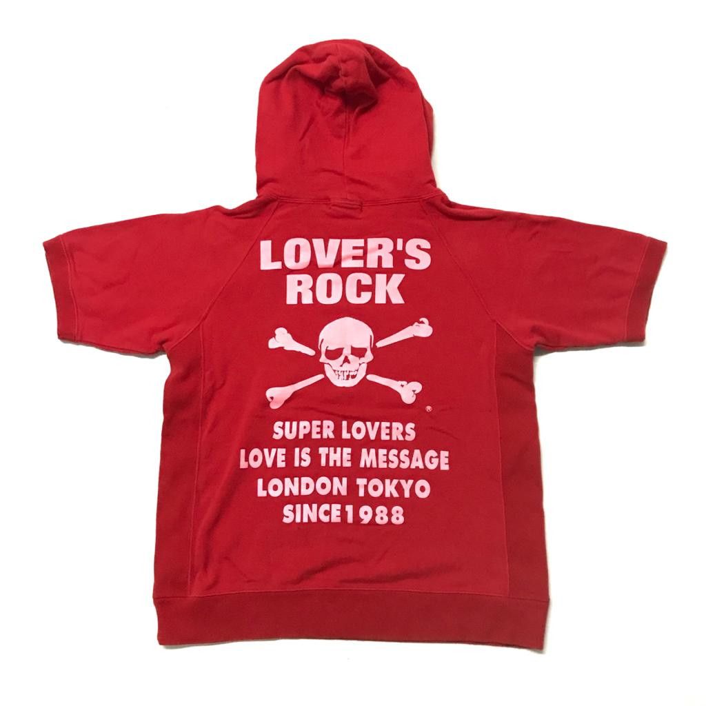 image of Vintage Super Lovers Hoodies in Red, Women's (Size Small)