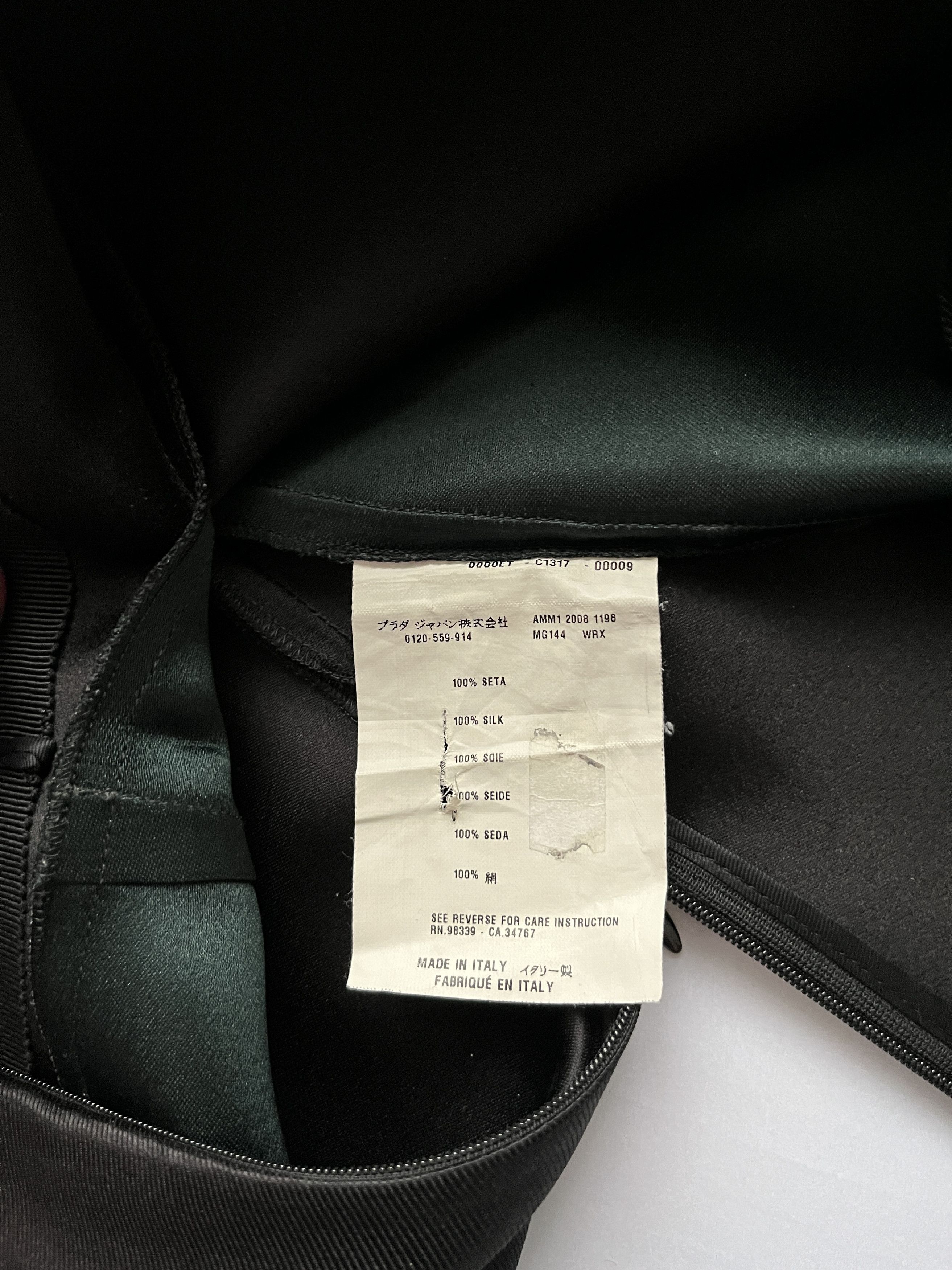 Miu Miu ⚡️QUICK SALE⚡️2008 Miu Miu Green/Black Silk Skirt Size 30" / US 8 / IT 44 - 4 Thumbnail