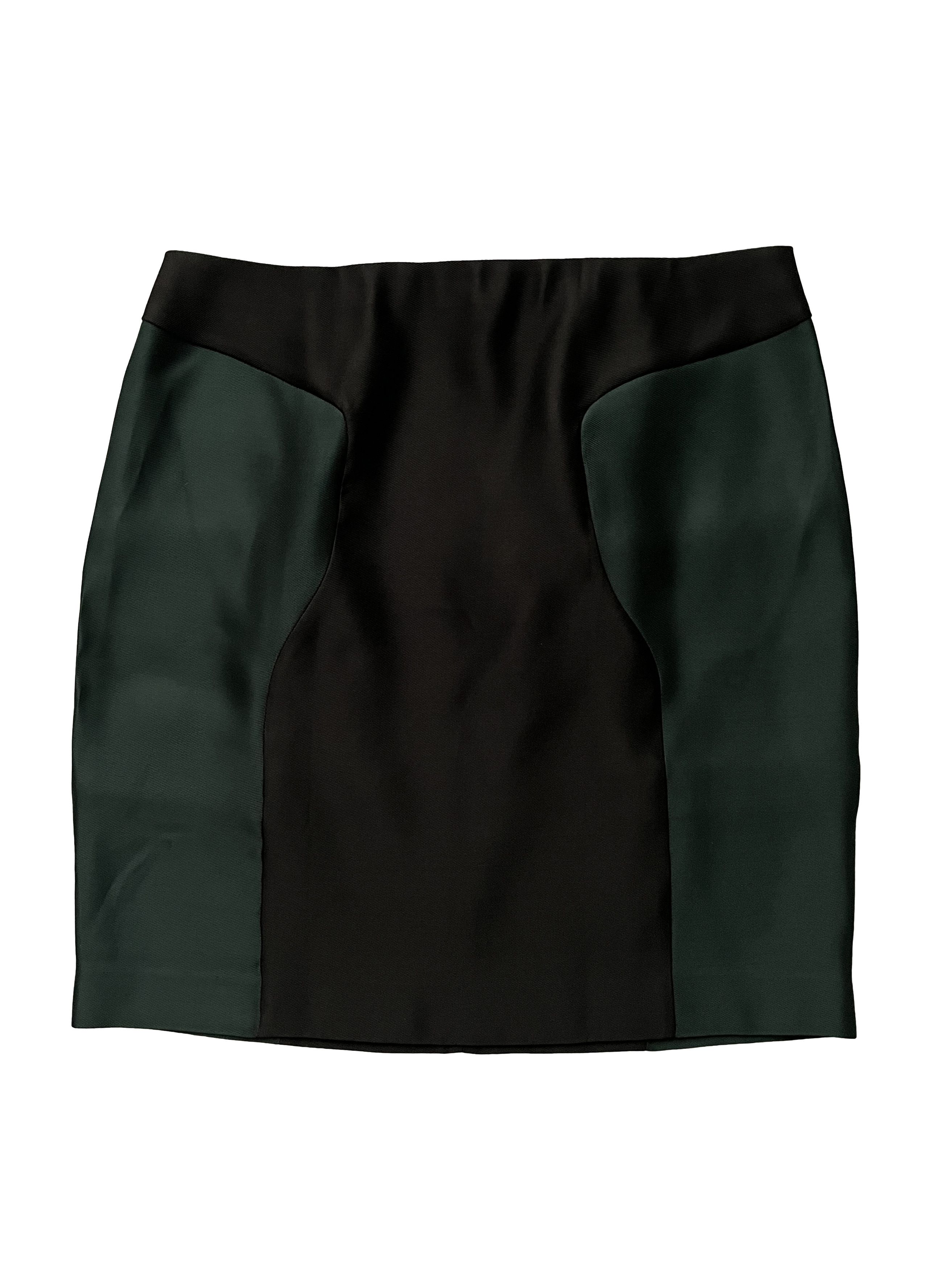 Miu Miu ⚡️QUICK SALE⚡️2008 Miu Miu Green/Black Silk Skirt Size 30" / US 8 / IT 44 - 1 Thumbnail