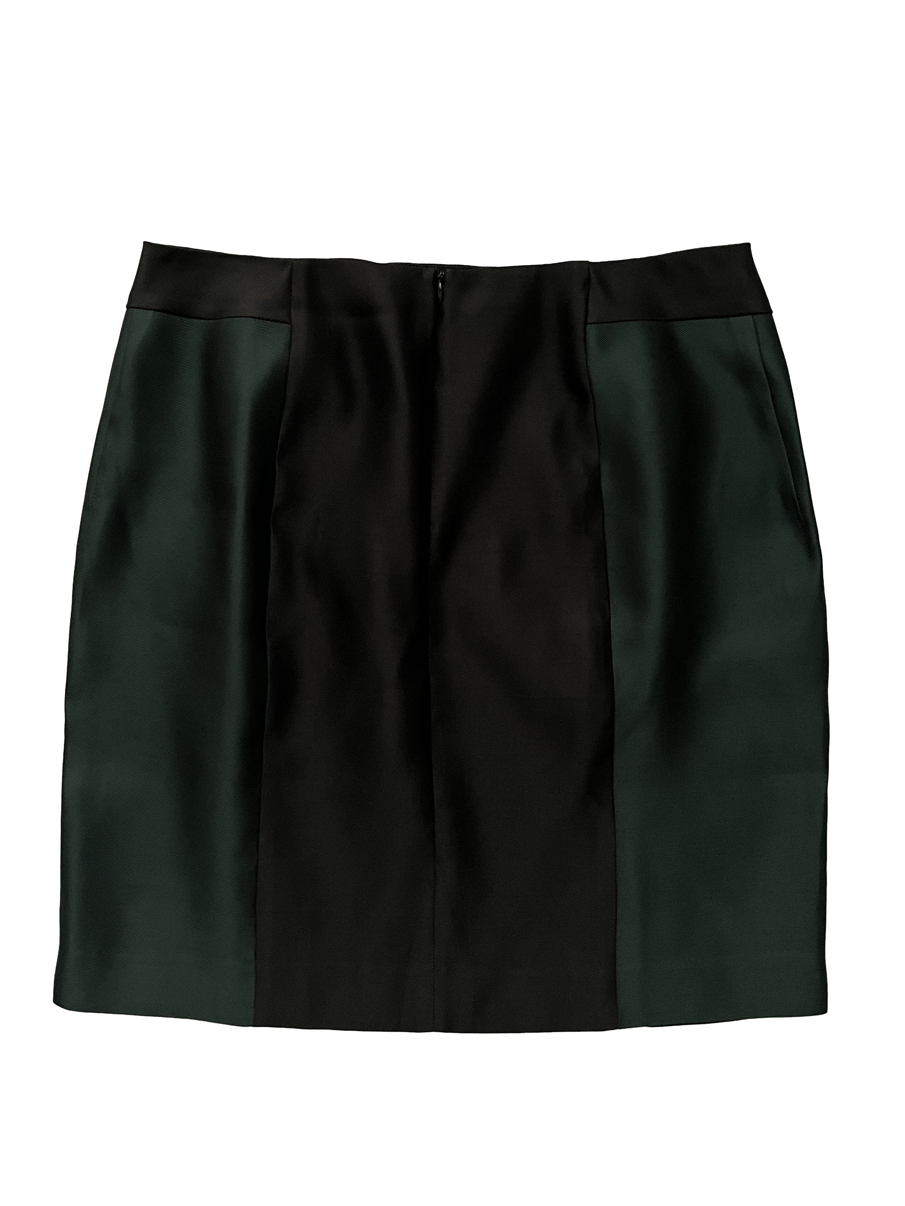 Miu Miu ⚡️QUICK SALE⚡️2008 Miu Miu Green/Black Silk Skirt Size 30" / US 8 / IT 44 - 2 Thumbnail