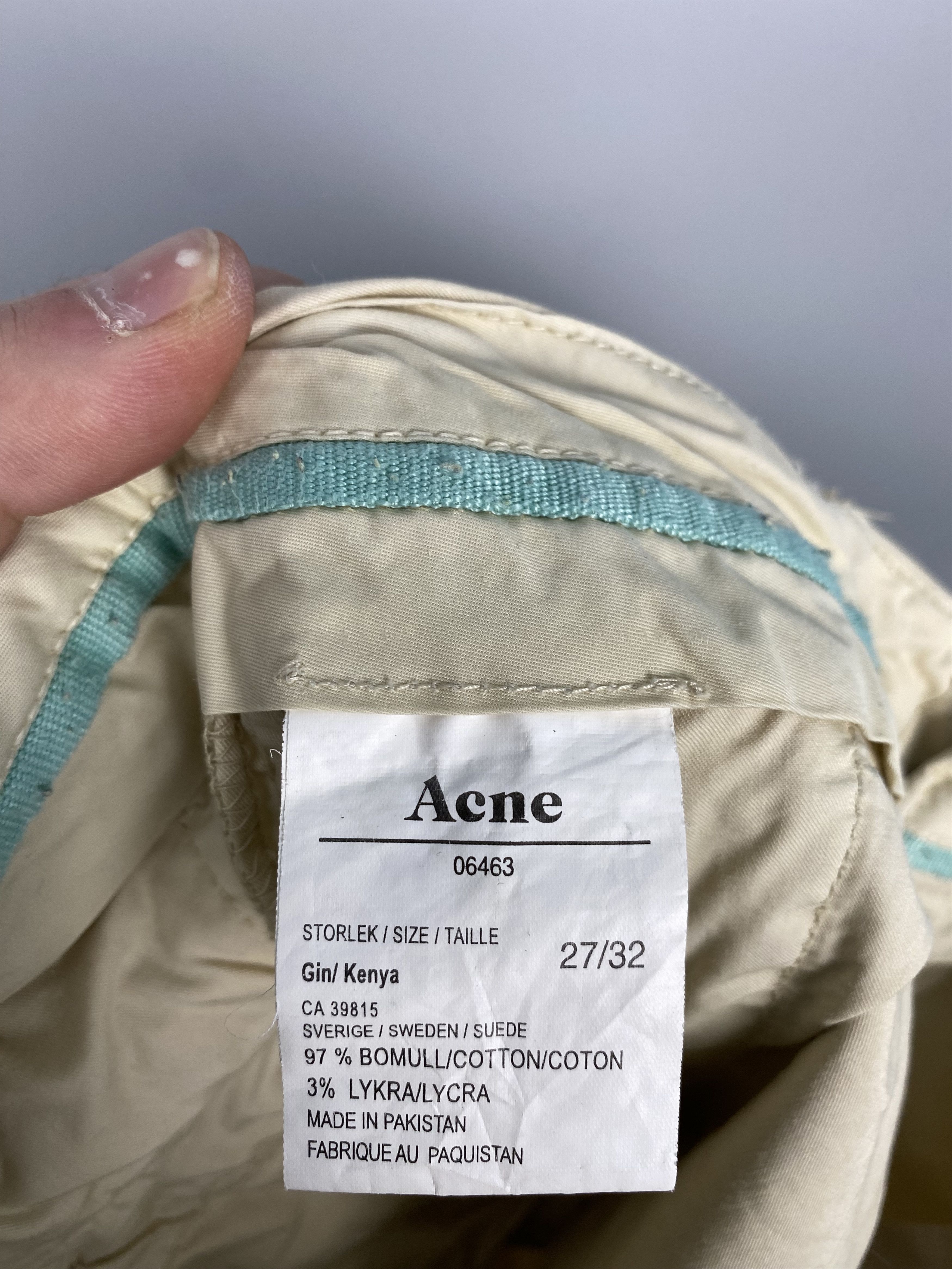Acne Studios ACNE Gin Kenya Beige Chino Pant Size US 27 - 8 Thumbnail