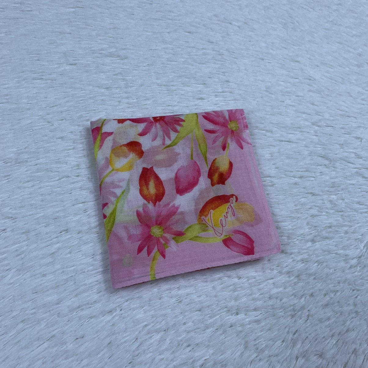Kenzo KENZO handkerchief handky bandana flower design Size ONE SIZE - 5 Thumbnail