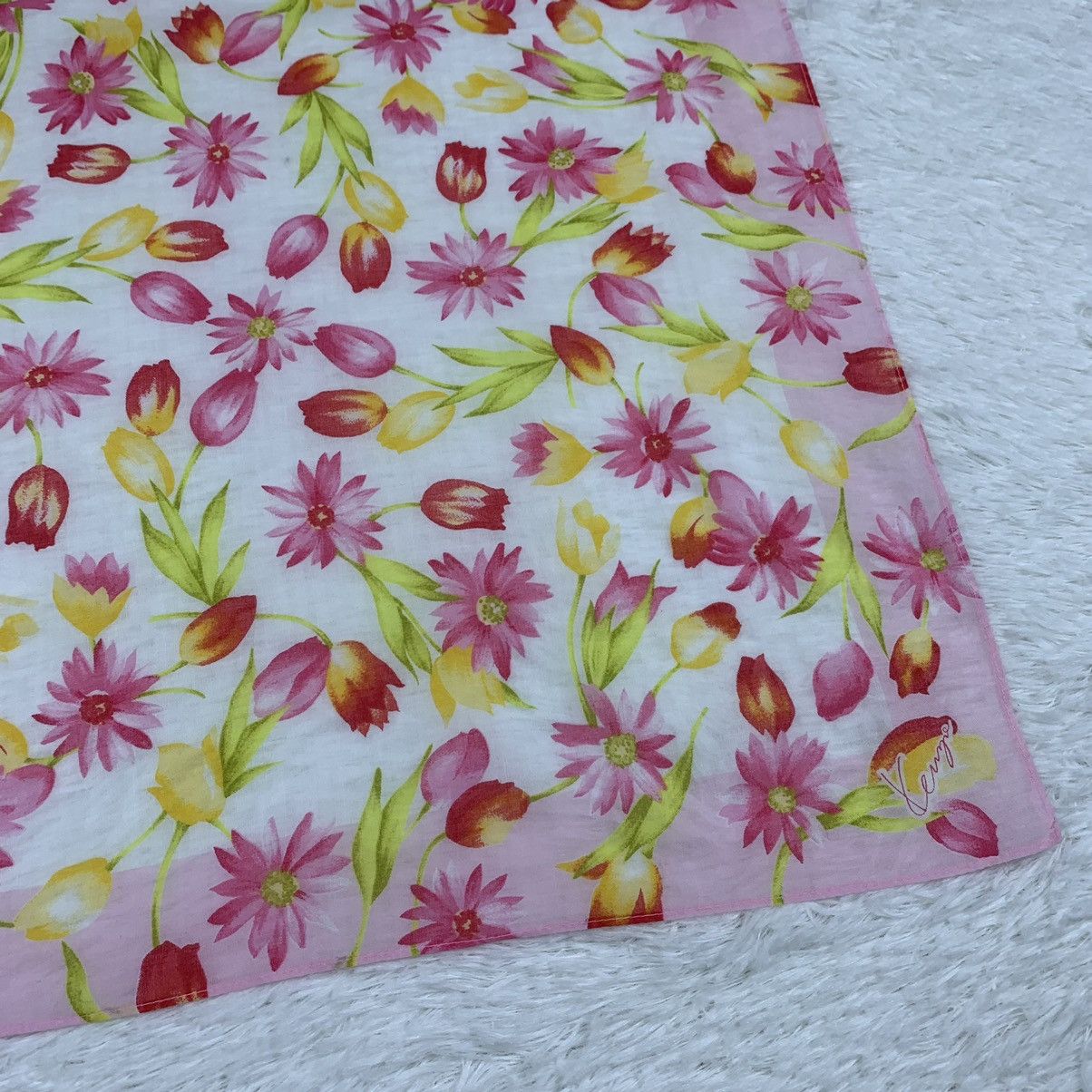 Kenzo KENZO handkerchief handky bandana flower design Size ONE SIZE - 10 Thumbnail