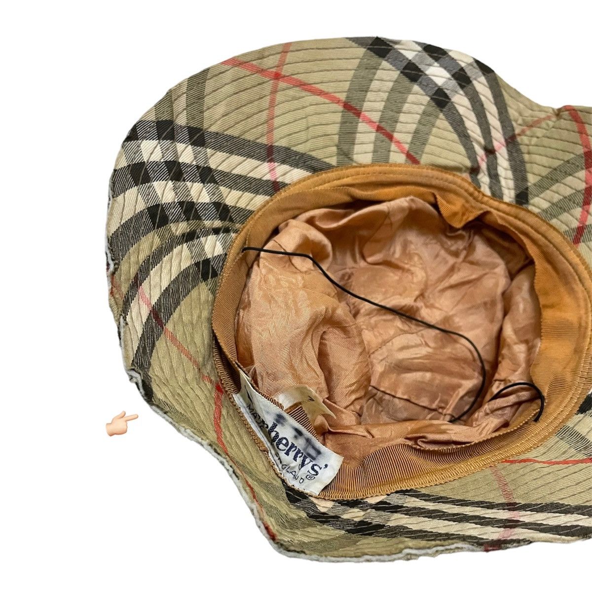 Burberry × Japanese Brand × Vintage Vintage burberry nova check bucket hat Size ONE SIZE - 4 Thumbnail