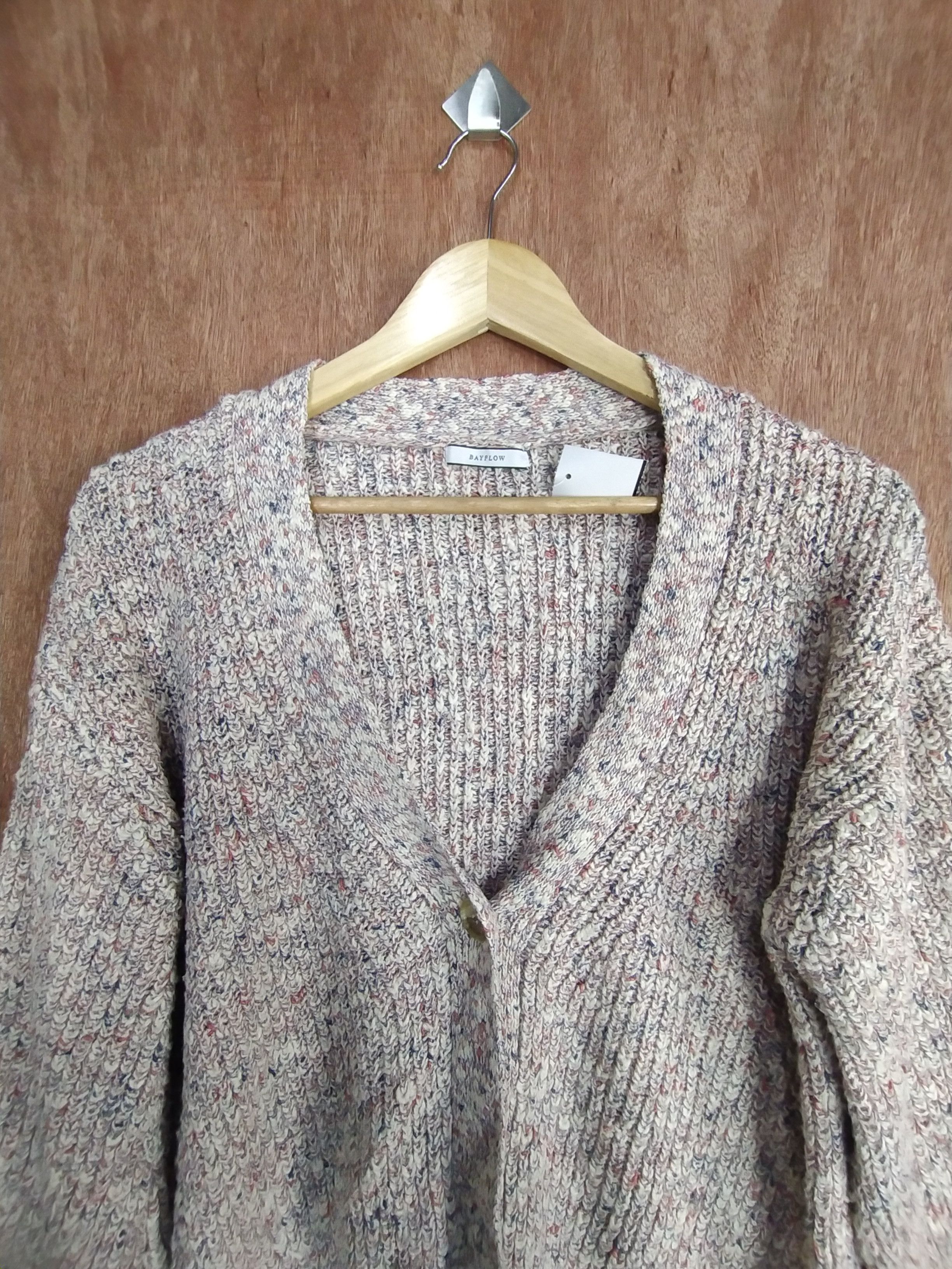 Homespun Knitwear × Japanese Brand Bayflow gray cardigan knitwear japan #S024 Size US S / EU 44-46 / 1 - 2 Thumbnail