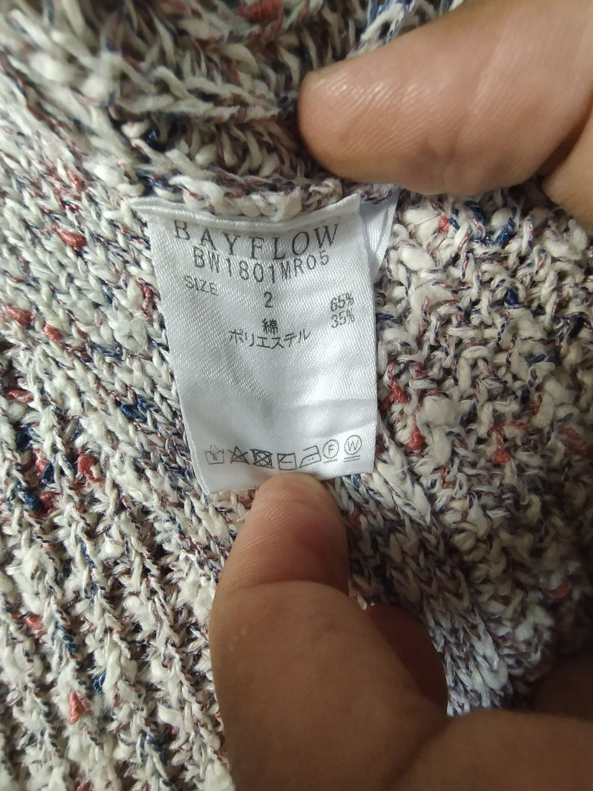 Homespun Knitwear × Japanese Brand Bayflow gray cardigan knitwear japan #S024 Size US S / EU 44-46 / 1 - 3 Thumbnail