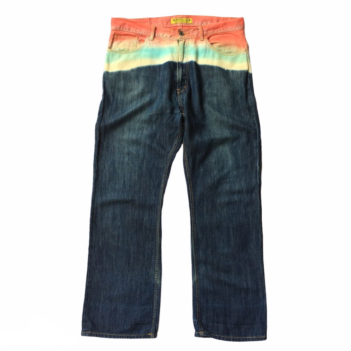 image of Sasquatchfabrix Rainbow Waist Pants in Denim, Men's (Size 35)