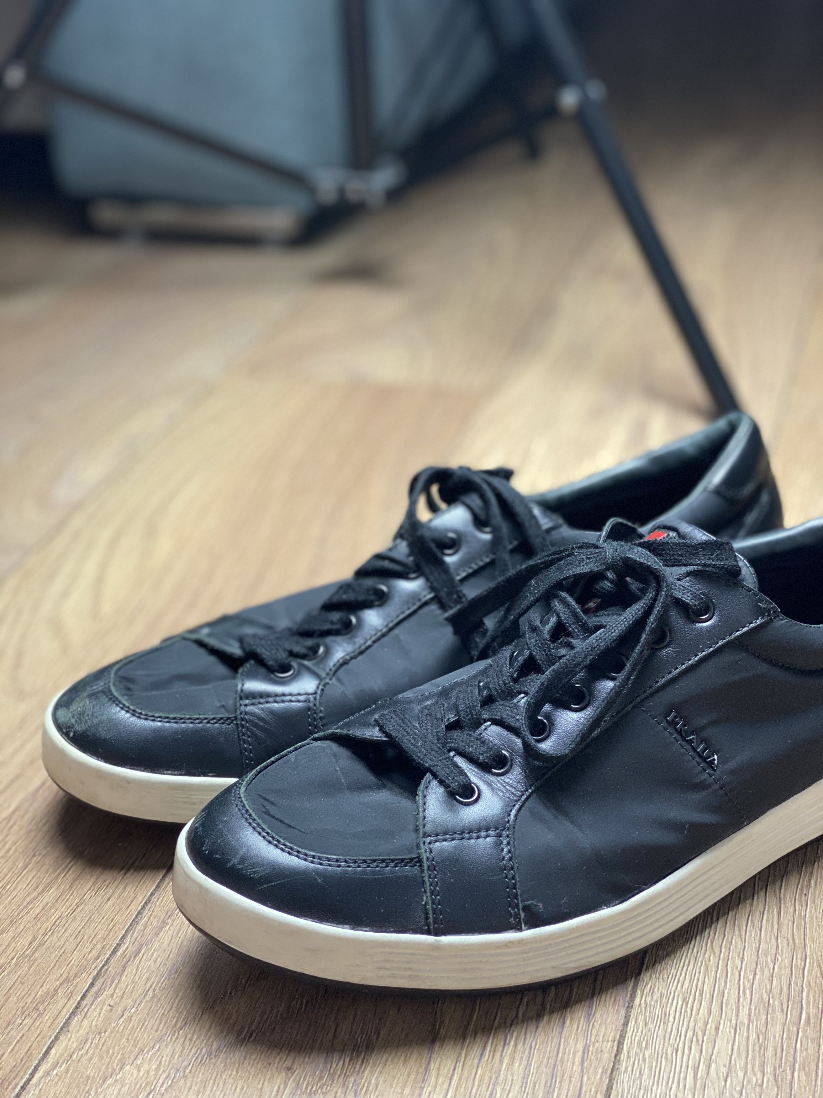 Prada Prada low top leather sneakers Size US 9 / EU 42 - 2 Thumbnail