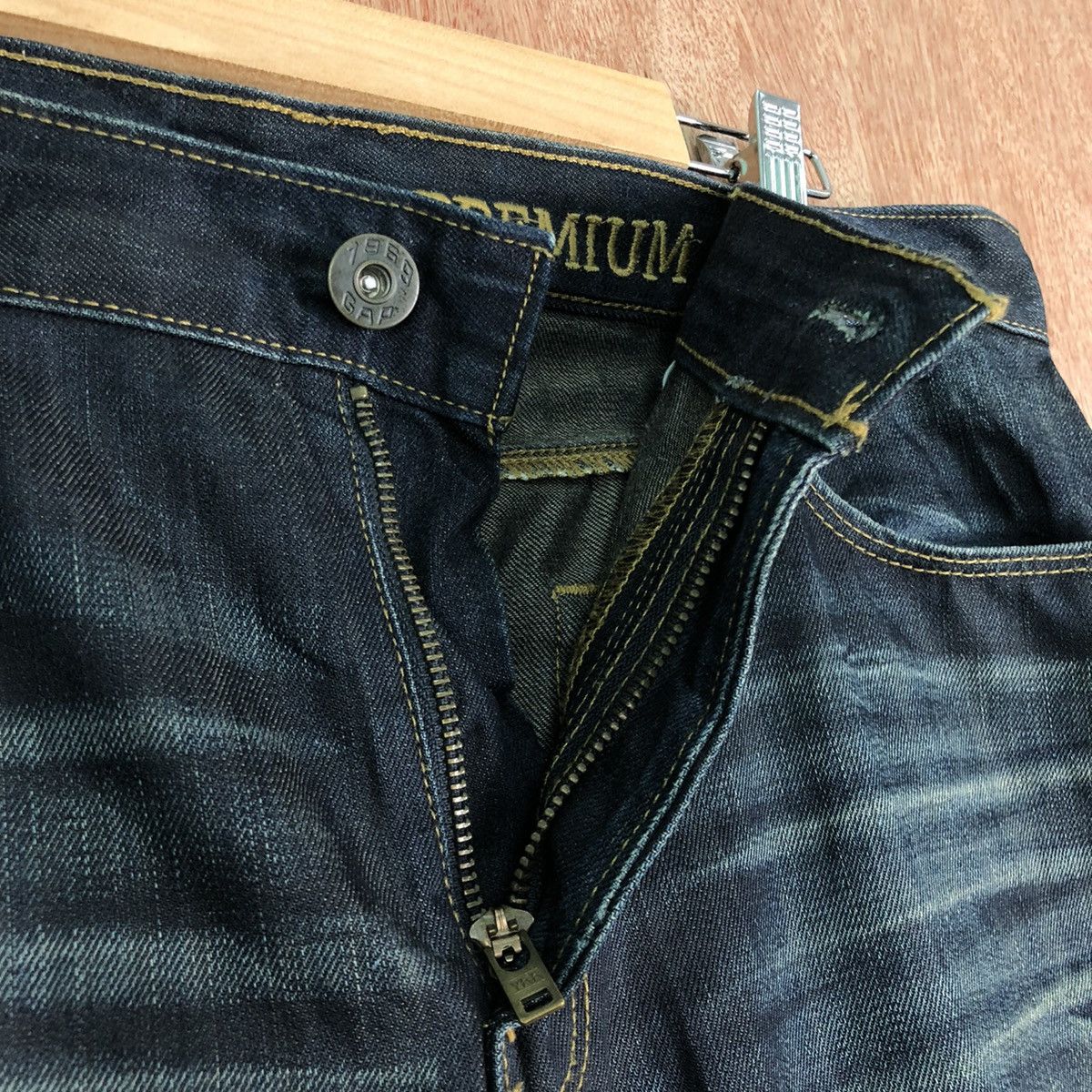 Gap DLL GAP Premium slim straight fit Denim Jeans Pants #c148 Size US 33 - 6 Thumbnail