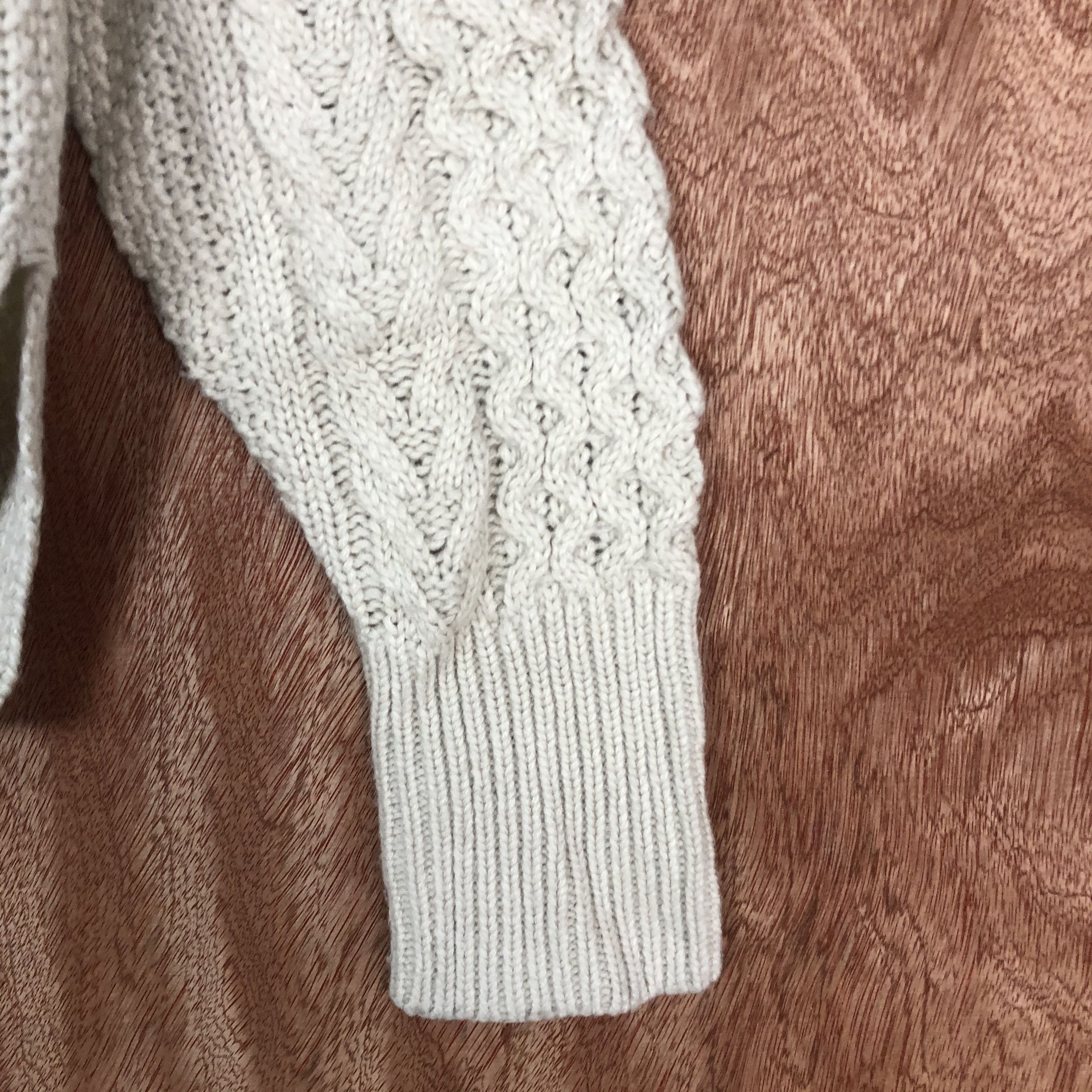 Vintage GU japan WHite cable Knitwear #c467 Size US M / EU 48-50 / 2 - 4 Thumbnail