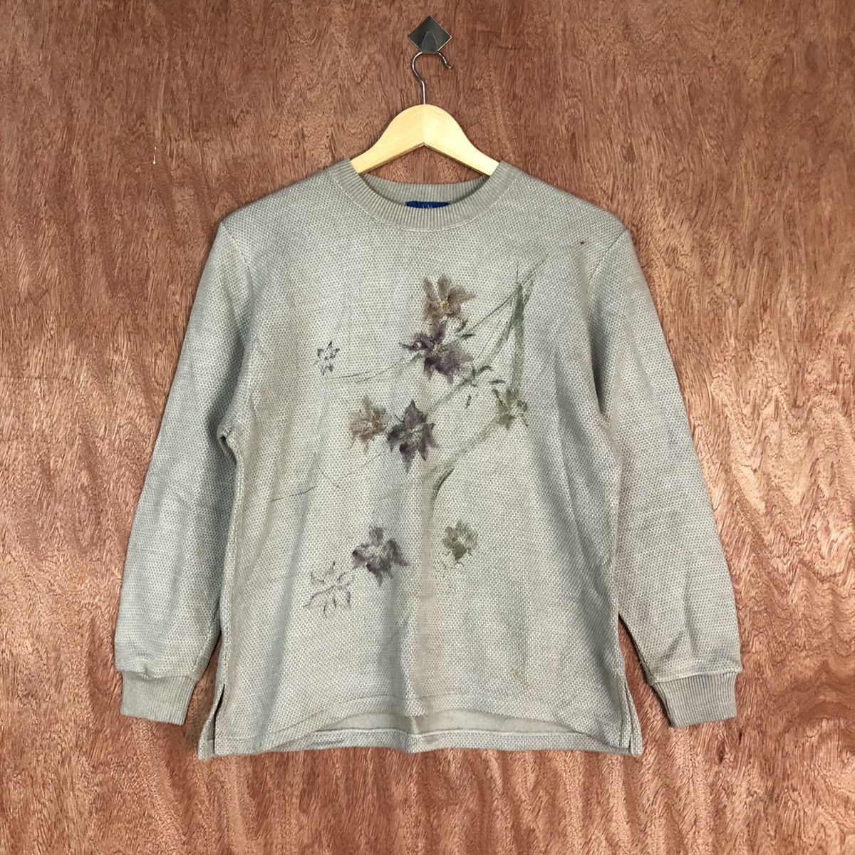 Vintage Lobelia Grey Shag Shaggy Knitwear #6049 Size US S / EU 44-46 / 1 - 1 Thumbnail