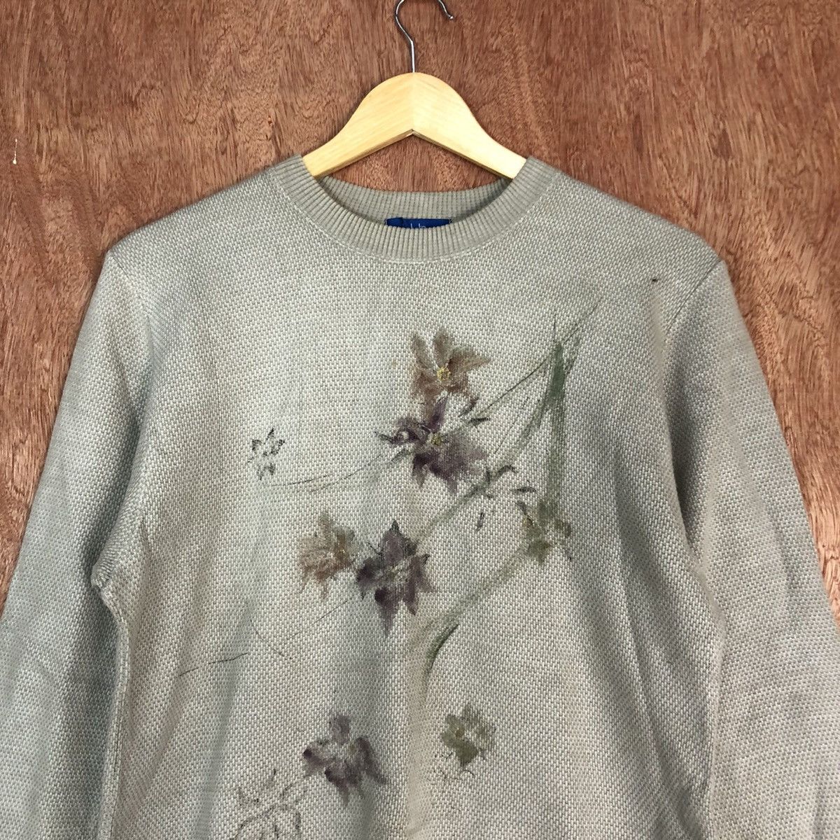 Vintage Lobelia Grey Shag Shaggy Knitwear #6049 Size US S / EU 44-46 / 1 - 2 Thumbnail
