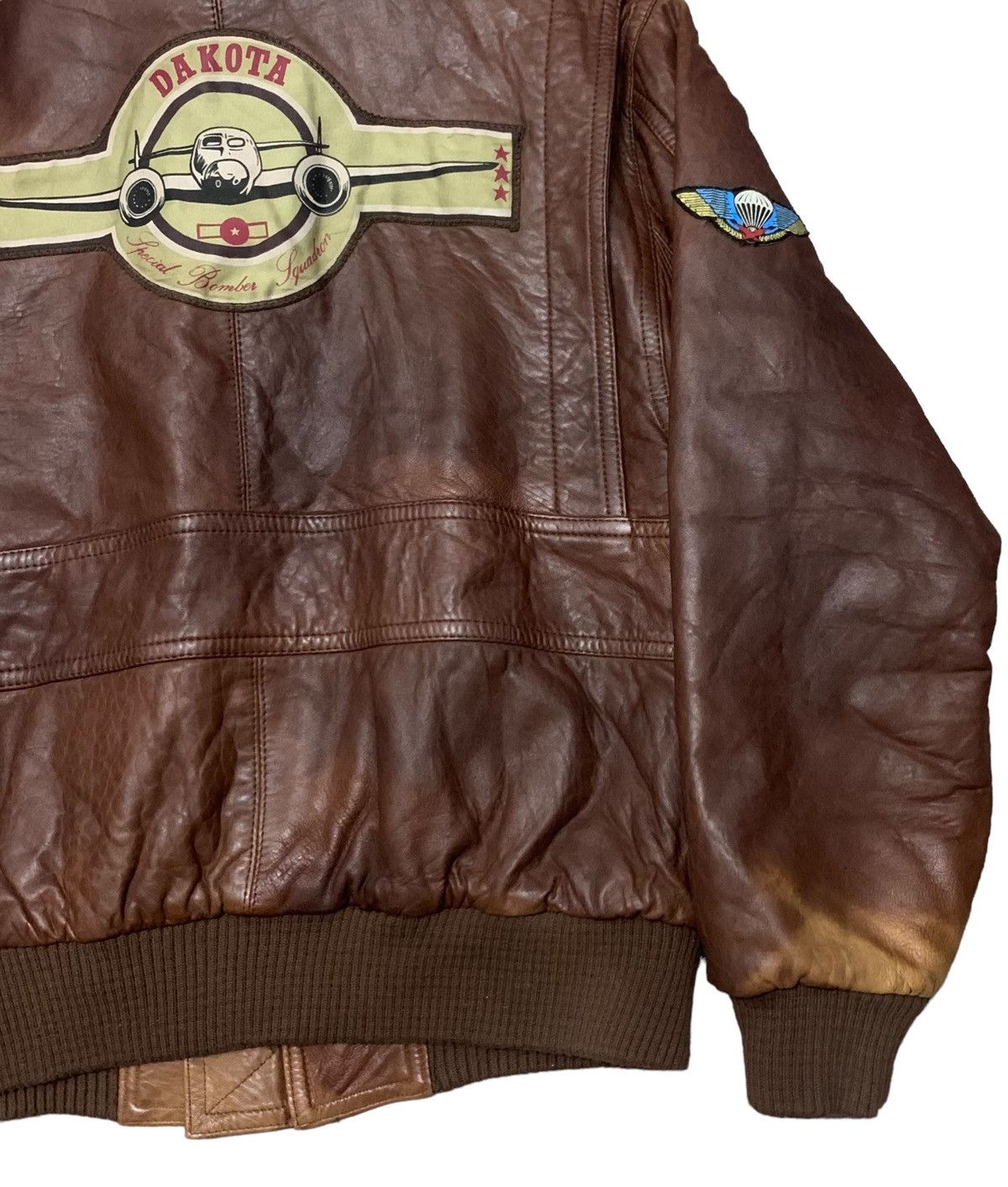 Vintage Citalion Air Force Type G-1 Leather Jacket 1980s