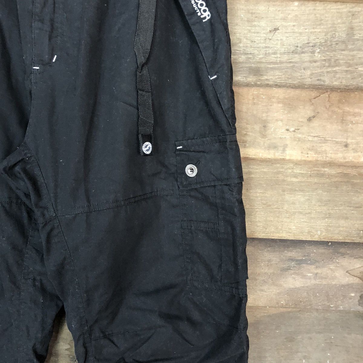 Japanese Brand DL Outdoor Life Black Tactical track Multipocket Pants #1933 Size US 34 / EU 50 - 7 Thumbnail
