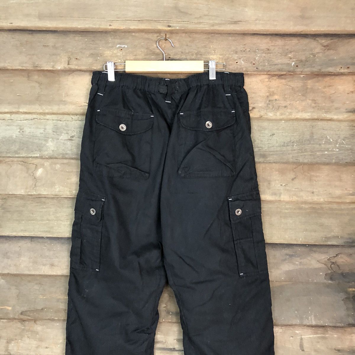 Japanese Brand DL Outdoor Life Black Tactical track Multipocket Pants #1933 Size US 34 / EU 50 - 13 Thumbnail