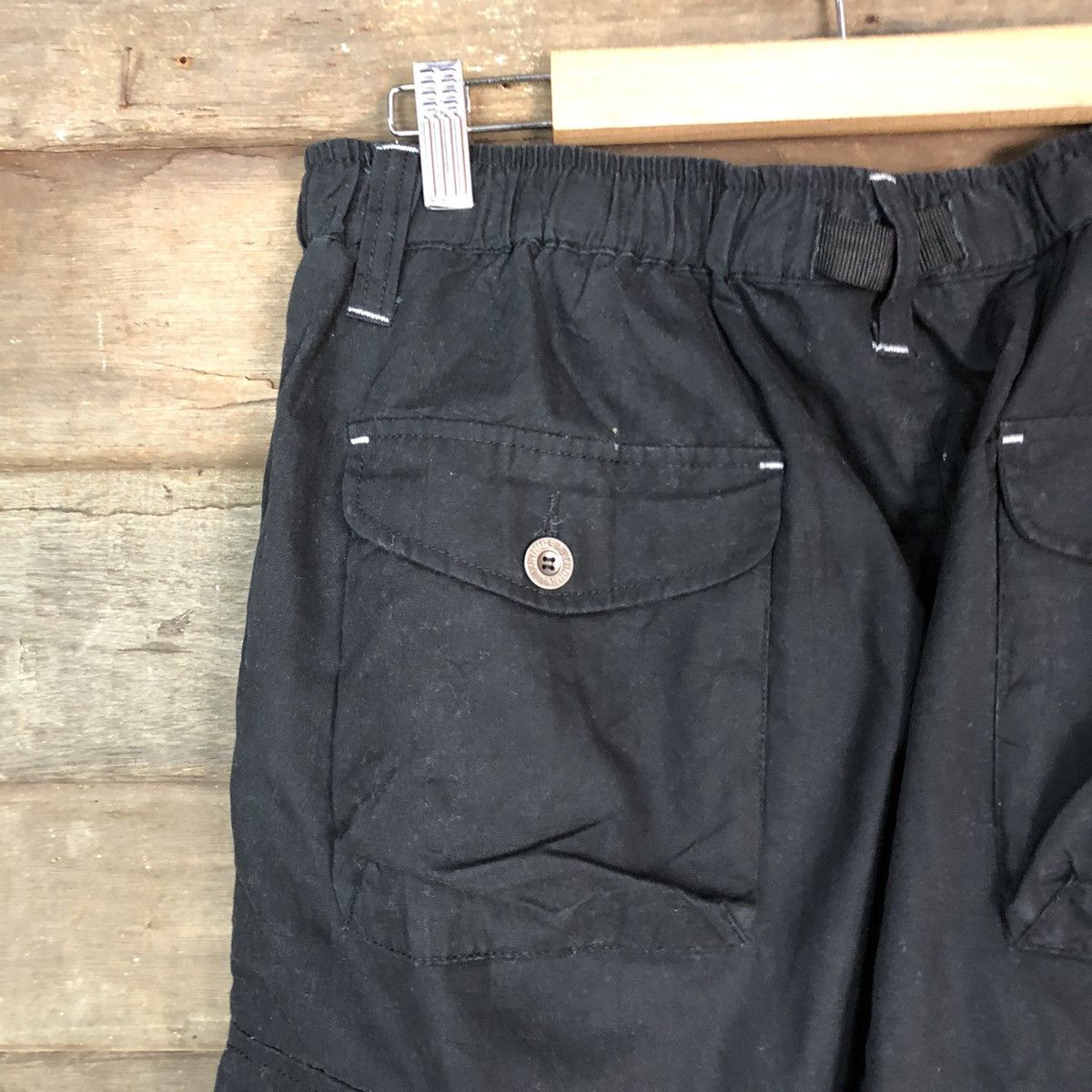 Japanese Brand DL Outdoor Life Black Tactical track Multipocket Pants #1933 Size US 34 / EU 50 - 15 Thumbnail
