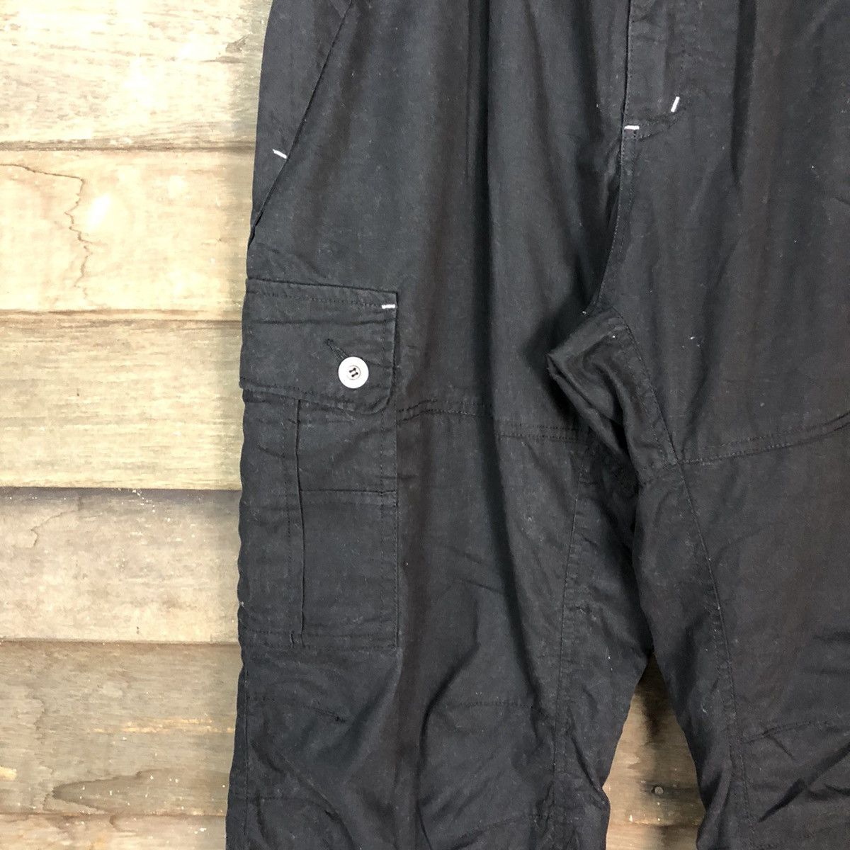 Japanese Brand DL Outdoor Life Black Tactical track Multipocket Pants #1933 Size US 34 / EU 50 - 6 Thumbnail