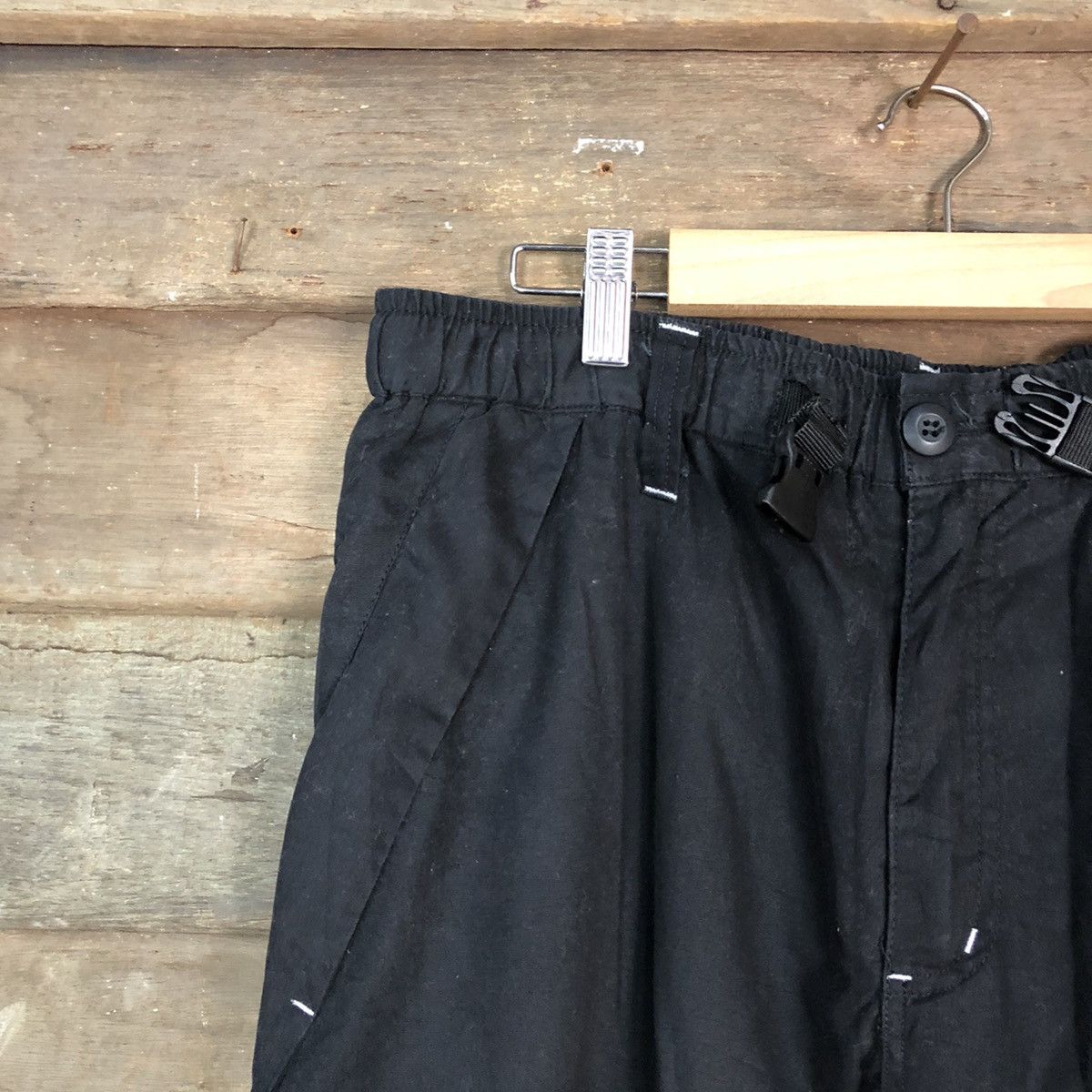 Japanese Brand DL Outdoor Life Black Tactical track Multipocket Pants #1933 Size US 34 / EU 50 - 4 Thumbnail