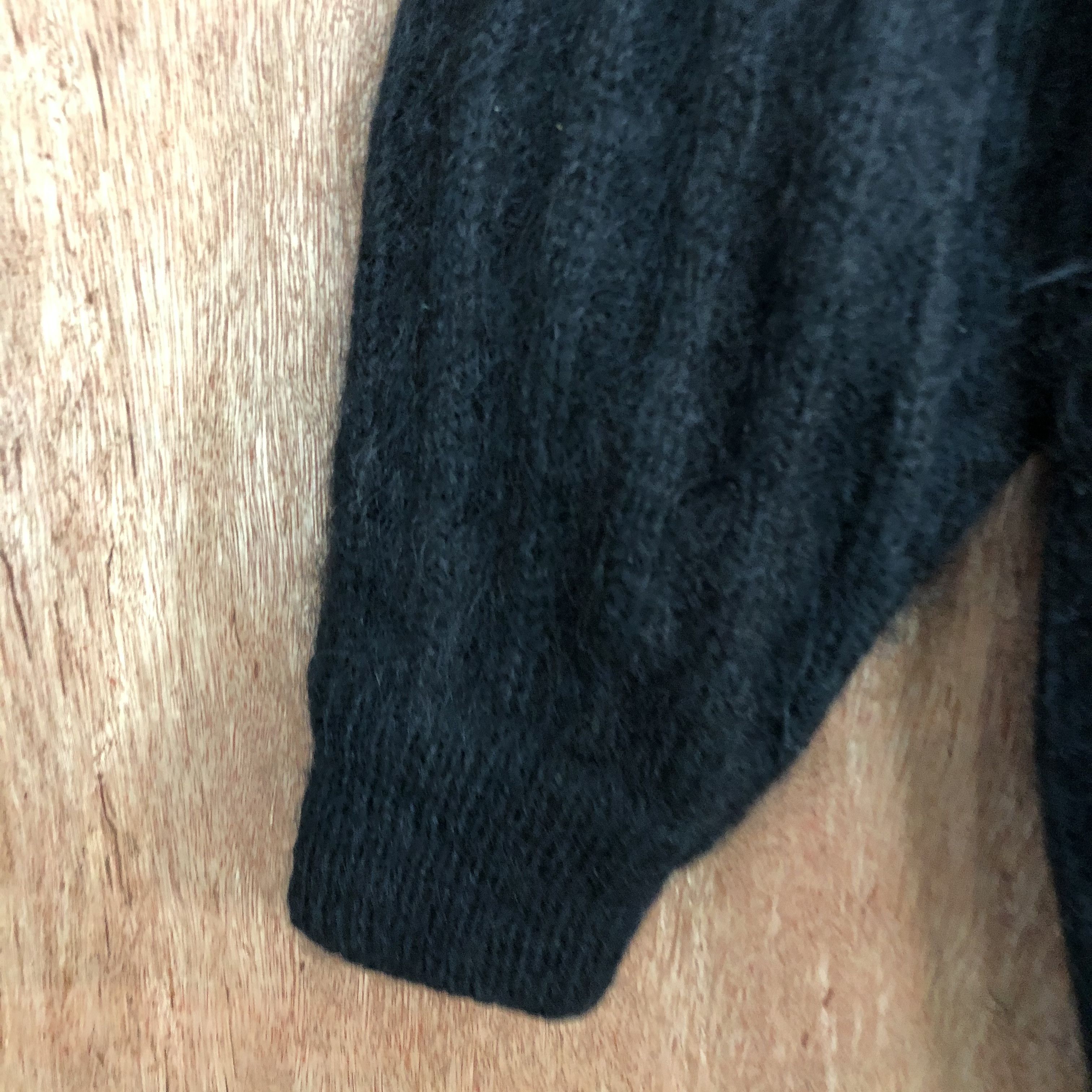 Vintage Japan BLack knitwear vintage Cardigan #c476 Size US L / EU 52-54 / 3 - 6 Thumbnail