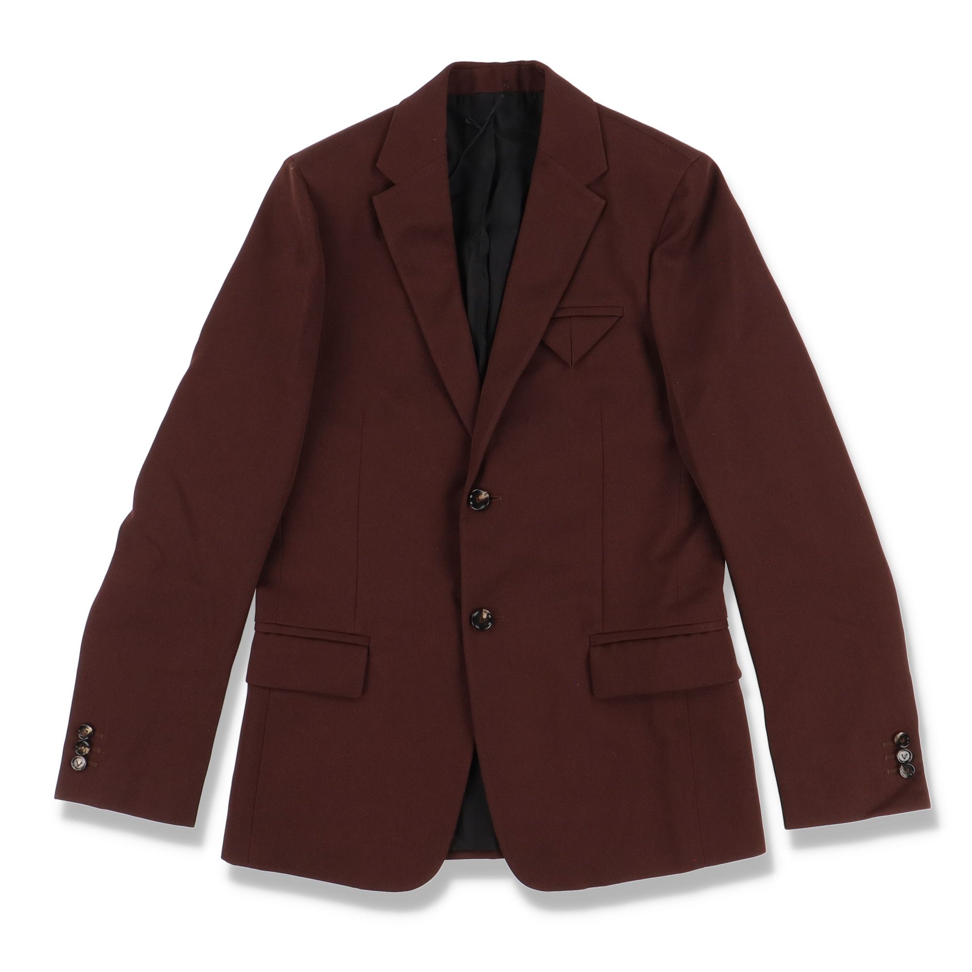 Bottega Veneta Burgundy Sartorial Grain de Poudre Blazer Size XXS / US 00 / IT 34 - 1 Thumbnail