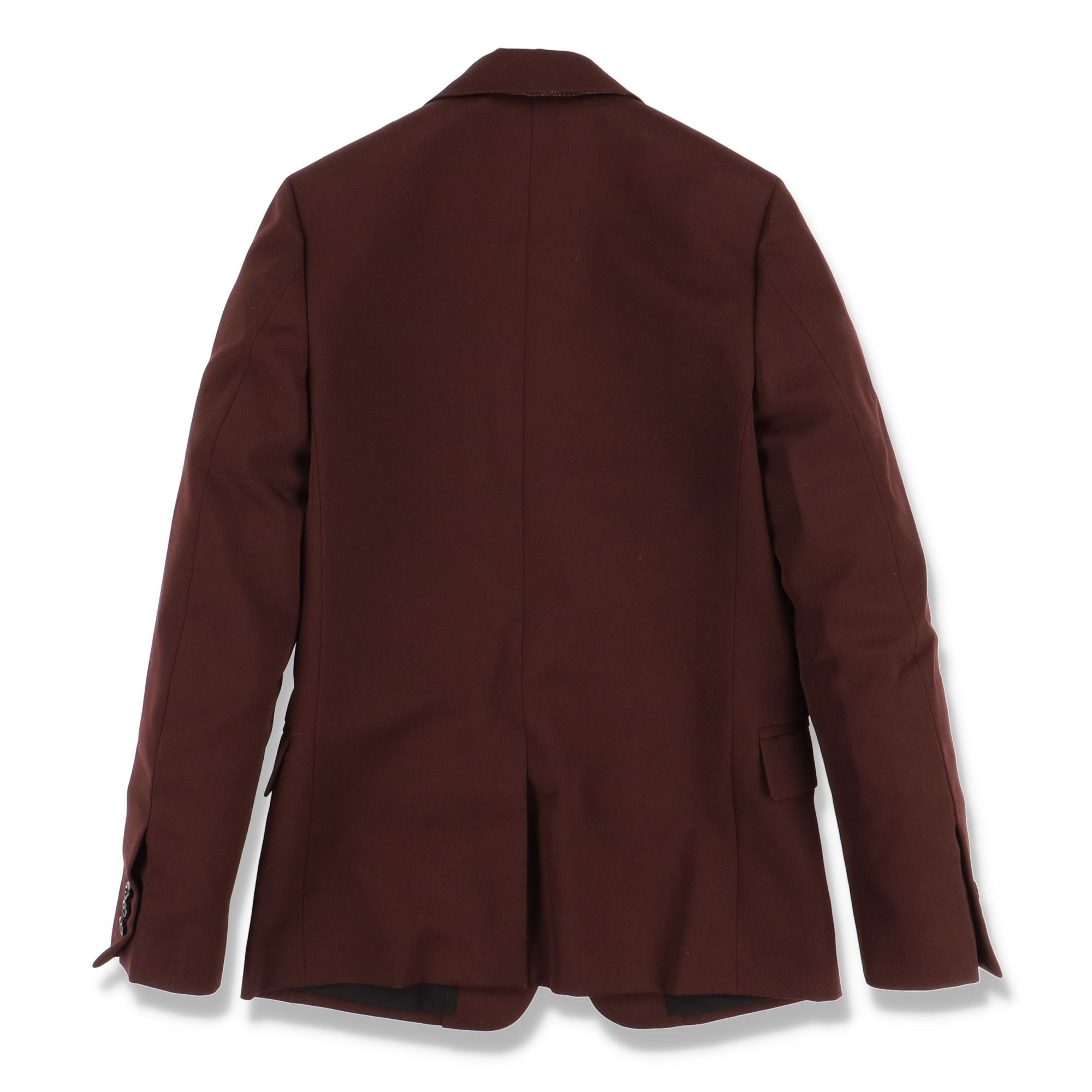 Bottega Veneta Burgundy Sartorial Grain de Poudre Blazer Size XXS / US 00 / IT 34 - 9 Thumbnail