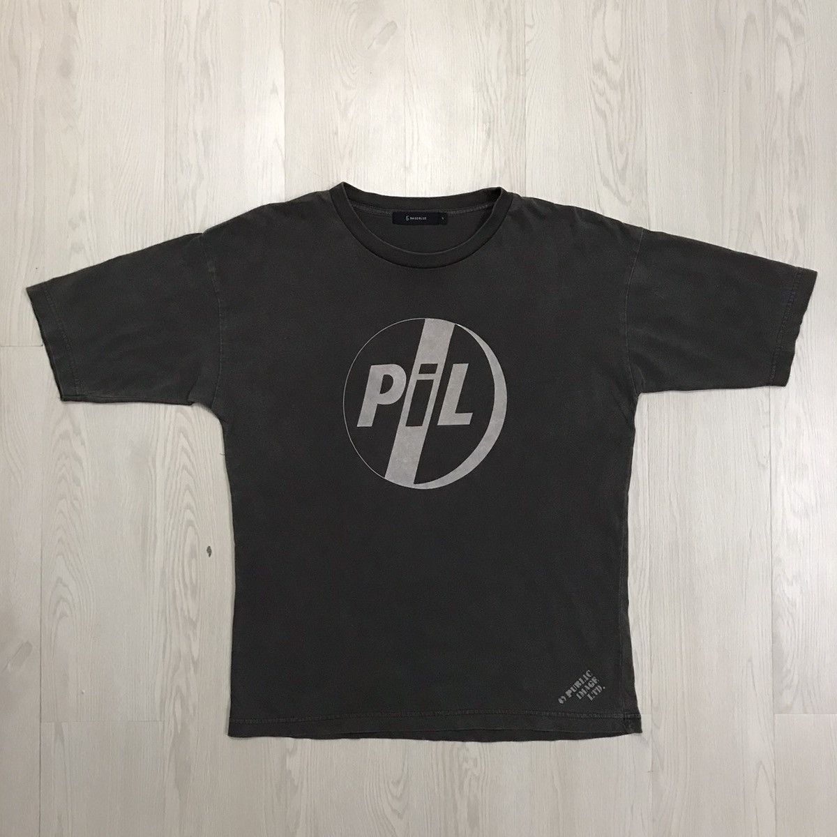 image of Band Tees x Rageblue Vintage Public Image Limited Band Tee Pil in Dark Grey, Men's (Size Medium)