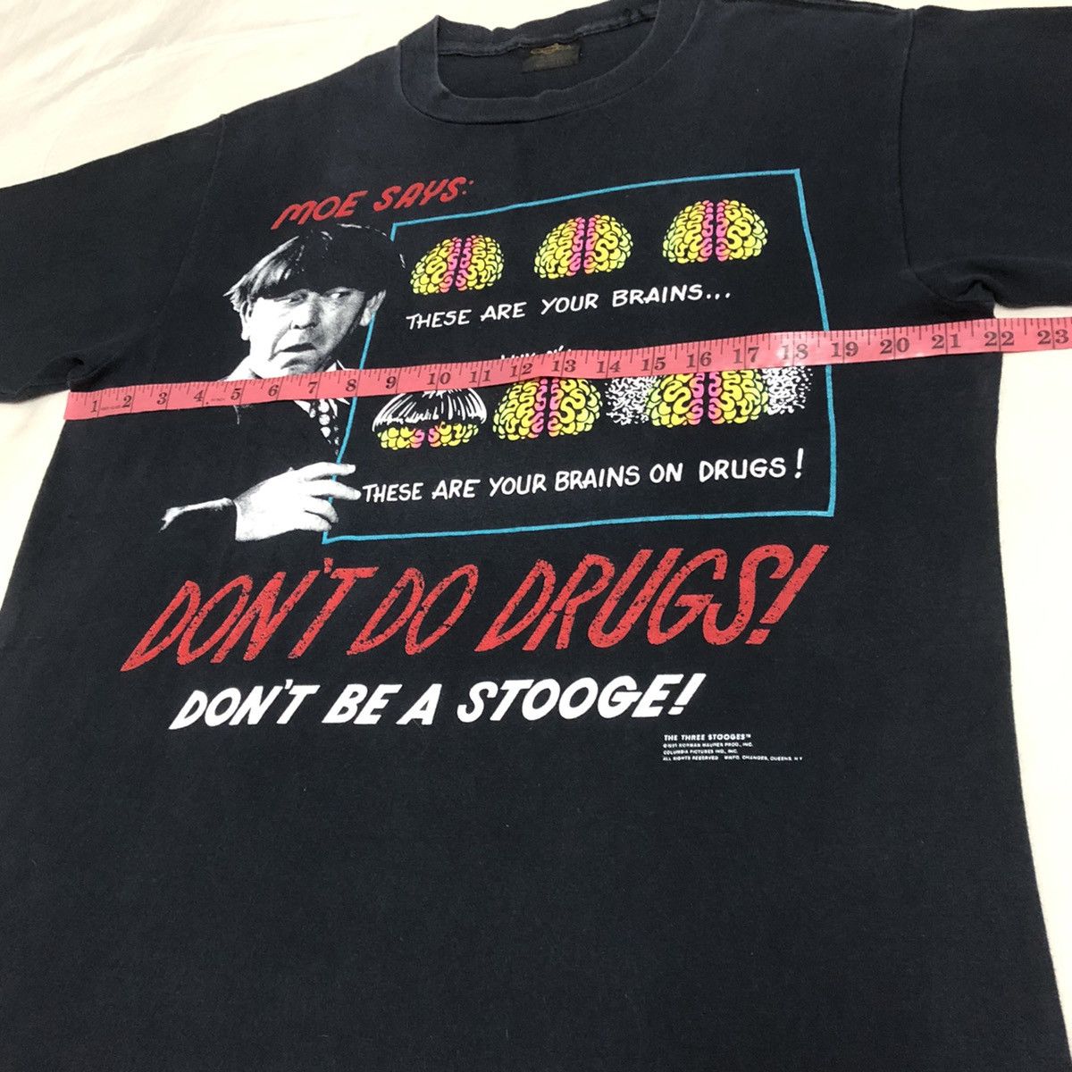 Vintage Vintage 3 Stooges Tshirt 90s Size US L / EU 52-54 / 3 - 5 Thumbnail