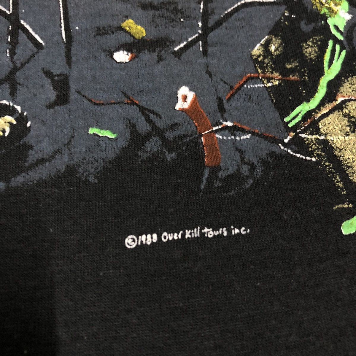 Band Tees Vintage Over Kill - Under The a influence Tour 1988 Size US M / EU 48-50 / 2 - 3 Thumbnail