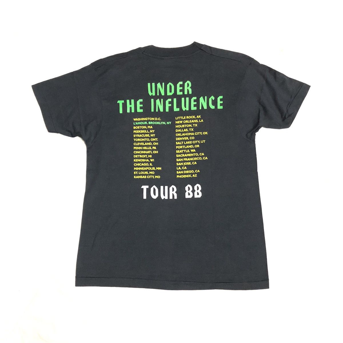 Band Tees Vintage Over Kill - Under The a influence Tour 1988 Size US M / EU 48-50 / 2 - 7 Thumbnail