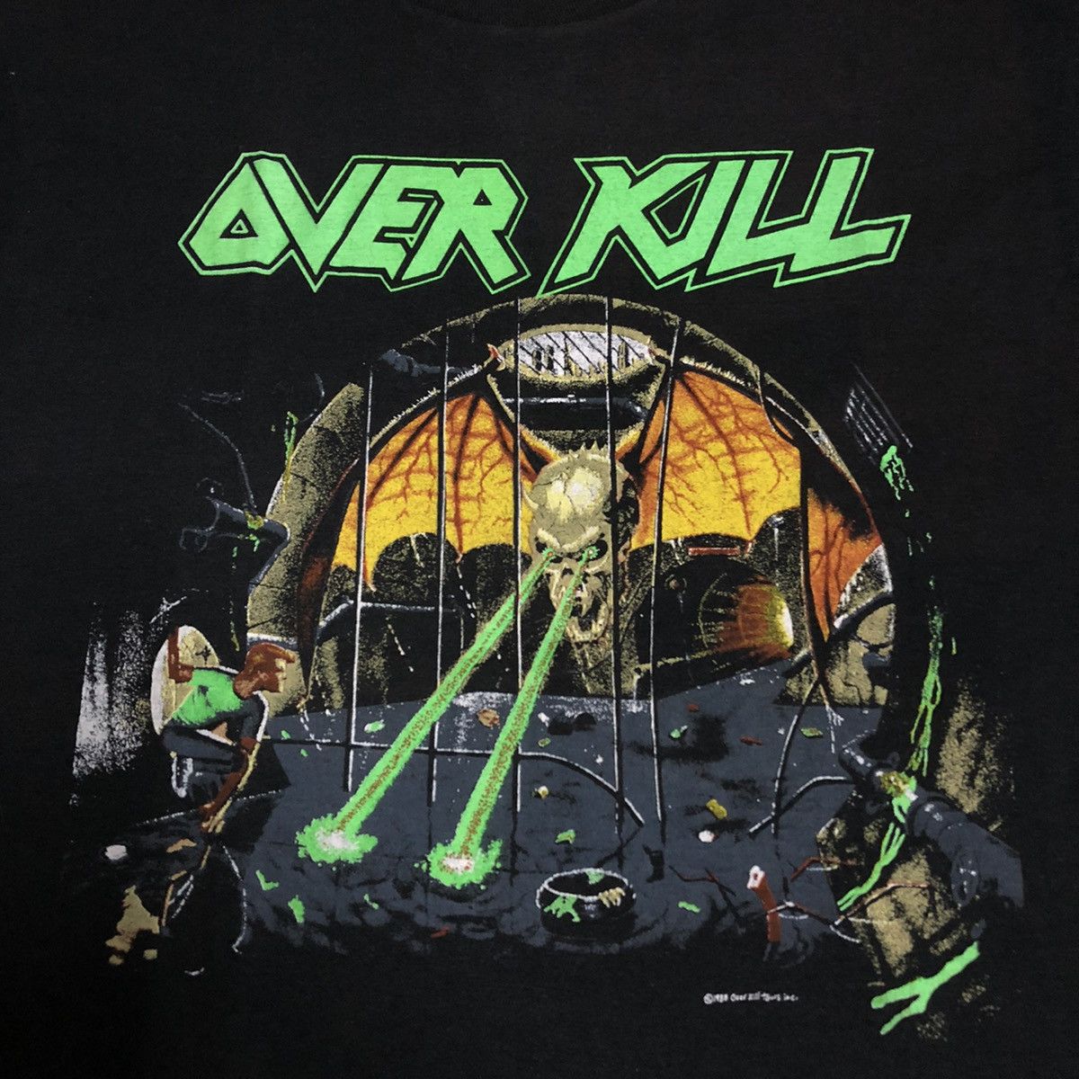 Band Tees Vintage Over Kill - Under The a influence Tour 1988 Size US M / EU 48-50 / 2 - 4 Thumbnail